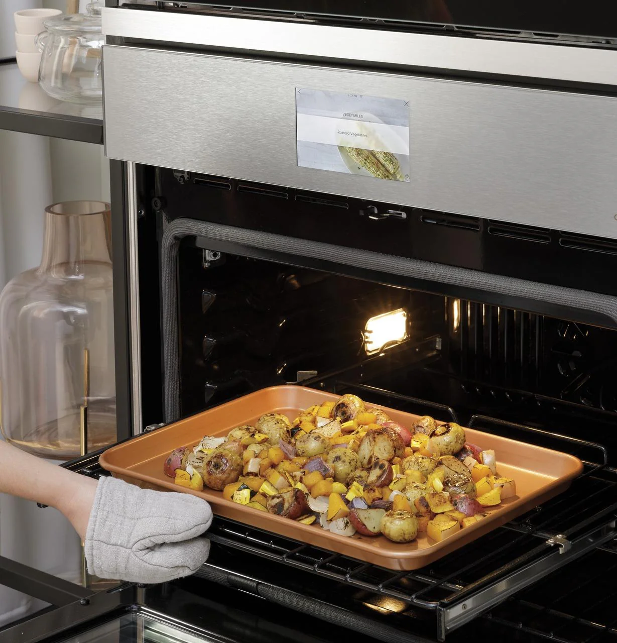 Cafe CTS70DM2NS5 CAF(EBACK)™ 30" Smart Single Wall Oven with Convection in Platinum Glass - Image 29