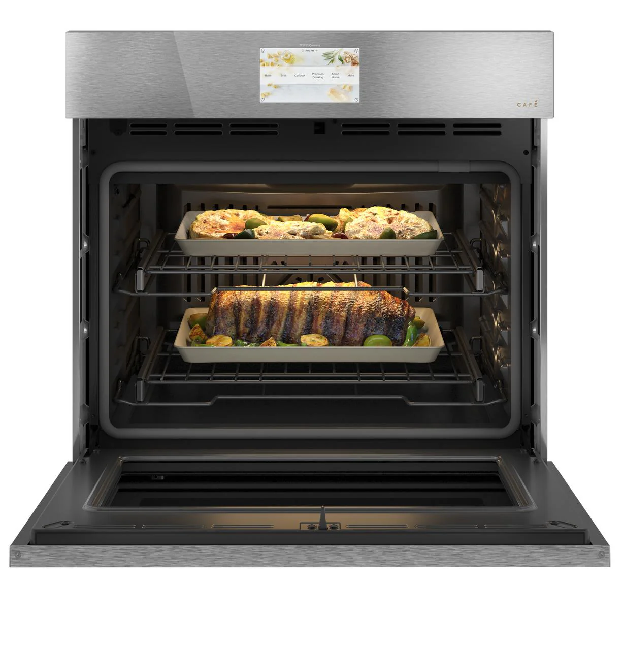 Cafe CTS90DM2NS5 CAF(EBACK)™ 30" Smart Built-In Convection Single Wall Oven in Platinum Glass - Image 3
