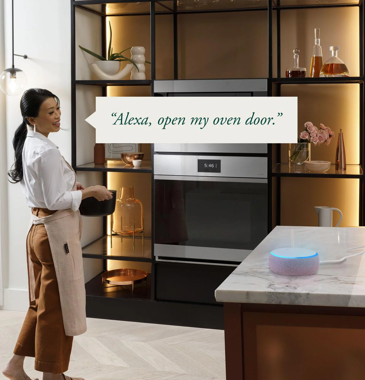 Cafe CTS90DM2NS5 CAF(EBACK)™ 30" Smart Built-In Convection Single Wall Oven in Platinum Glass - Image 7