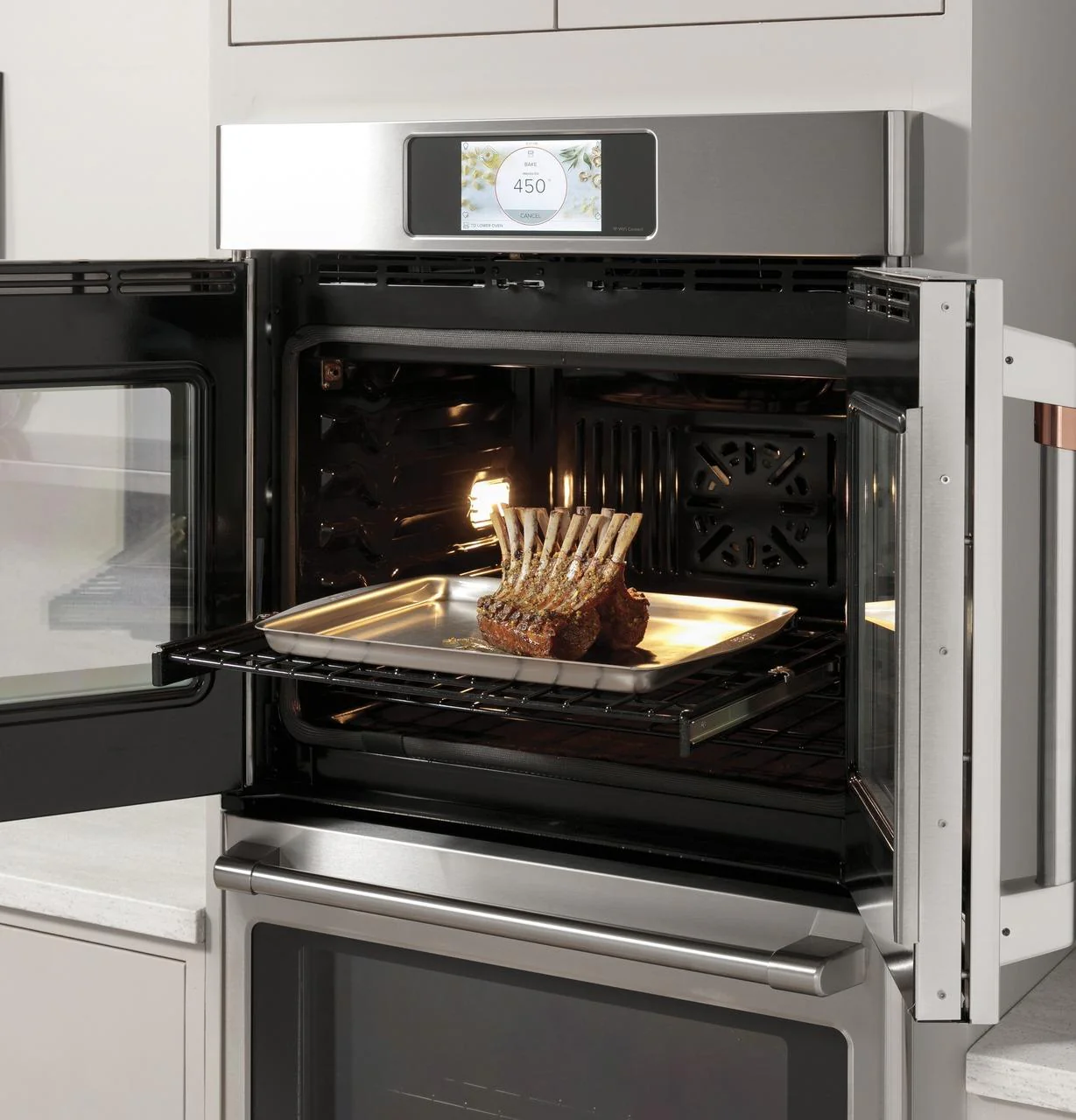 Cafe CTS90FP3ND1 CAF(EBACK)™ Professional Series 30" Smart Built-In Convection French-Door Single Wall Oven - Image 6