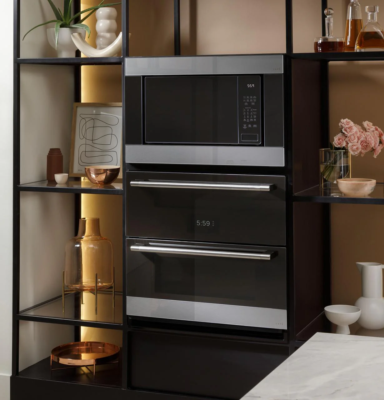 Cafe CTS92DM2NS5 CAF(EBACK)™ 30" Duo Smart Single Wall Oven in Platinum Glass - Image 12