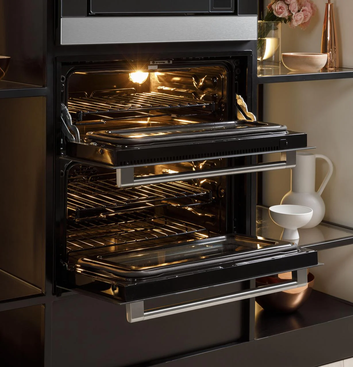 Cafe CTS92DM2NS5 CAF(EBACK)™ 30" Duo Smart Single Wall Oven in Platinum Glass - Image 13