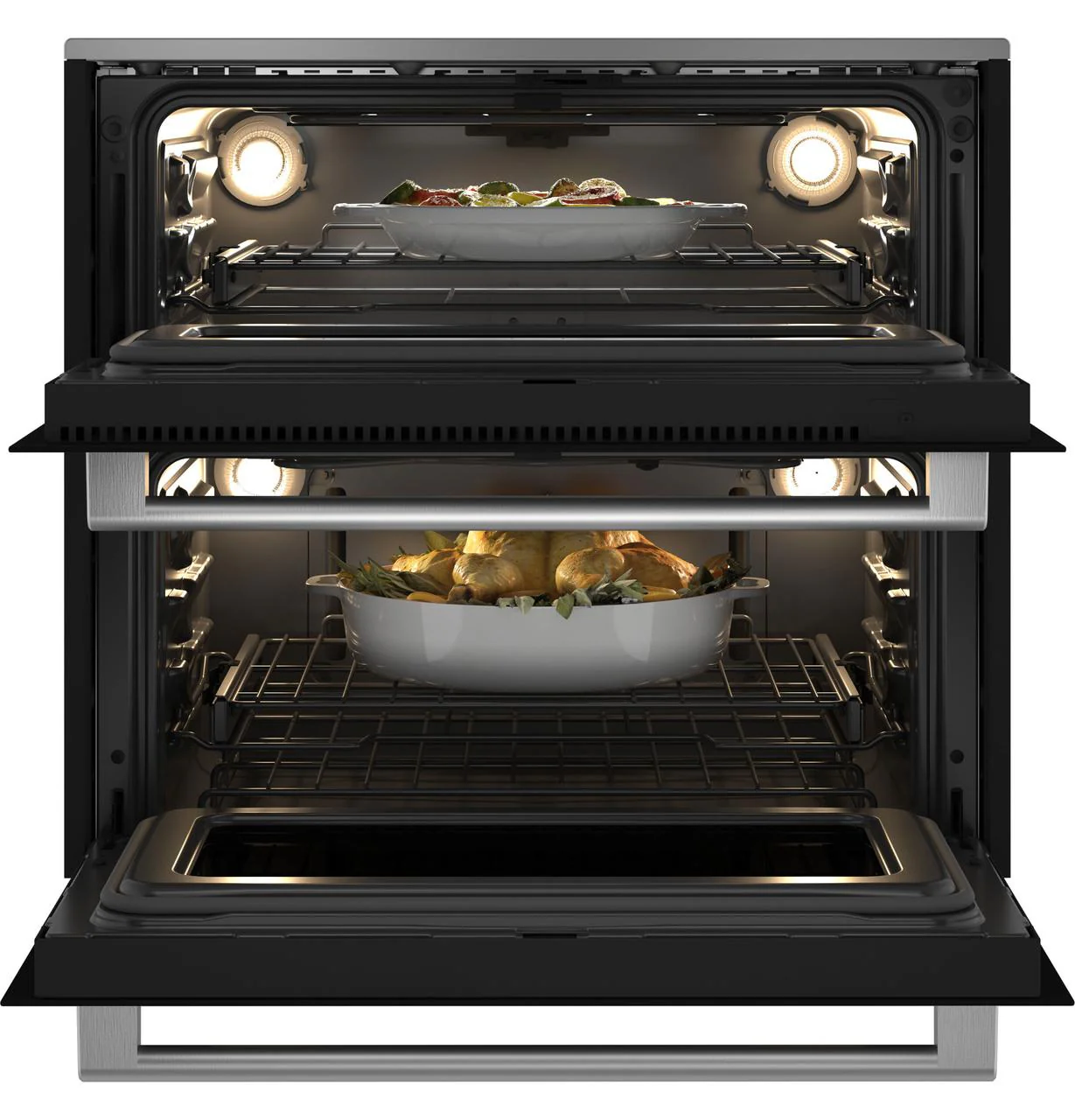 Cafe CTS92DM2NS5 CAF(EBACK)™ 30" Duo Smart Single Wall Oven in Platinum Glass - Image 3