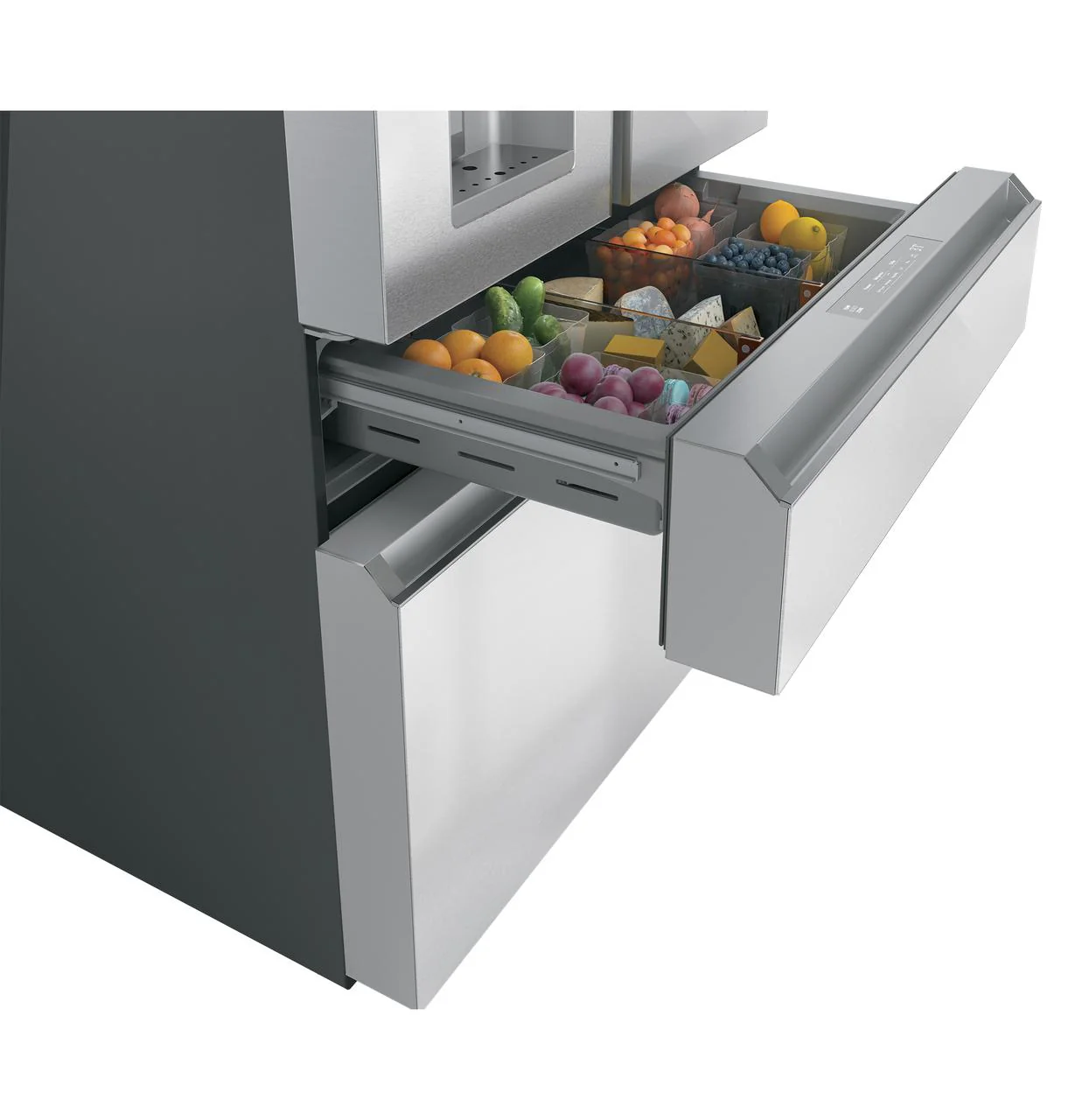 Cafe CVE28DM5NS5 CAF(EBACK)™ ENERGY STAR® 27.8 Cu. Ft. Smart 4-Door French-Door Refrigerator in Platinum Glass - Image 30