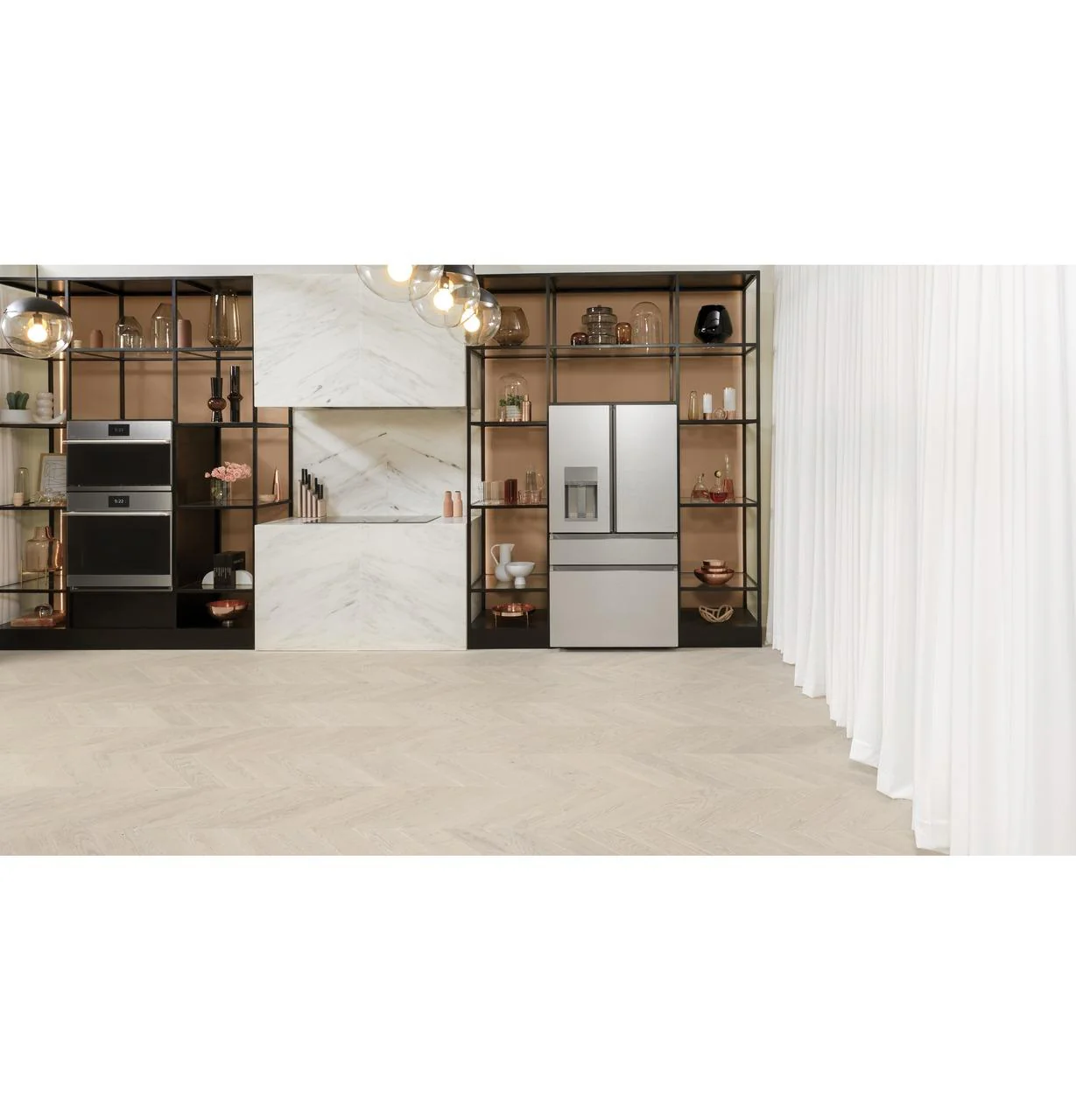 Cafe CVE28DM5NS5 CAF(EBACK)™ ENERGY STAR® 27.8 Cu. Ft. Smart 4-Door French-Door Refrigerator in Platinum Glass - Image 32