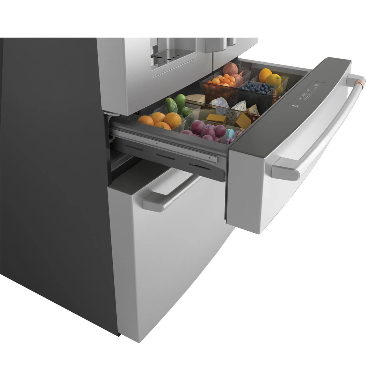 Cafe CVE28DP2NS1 CAF(EBACK)™ ENERGY STAR® 27.8 Cu. Ft. Smart 4-Door French-Door Refrigerator - Image 9