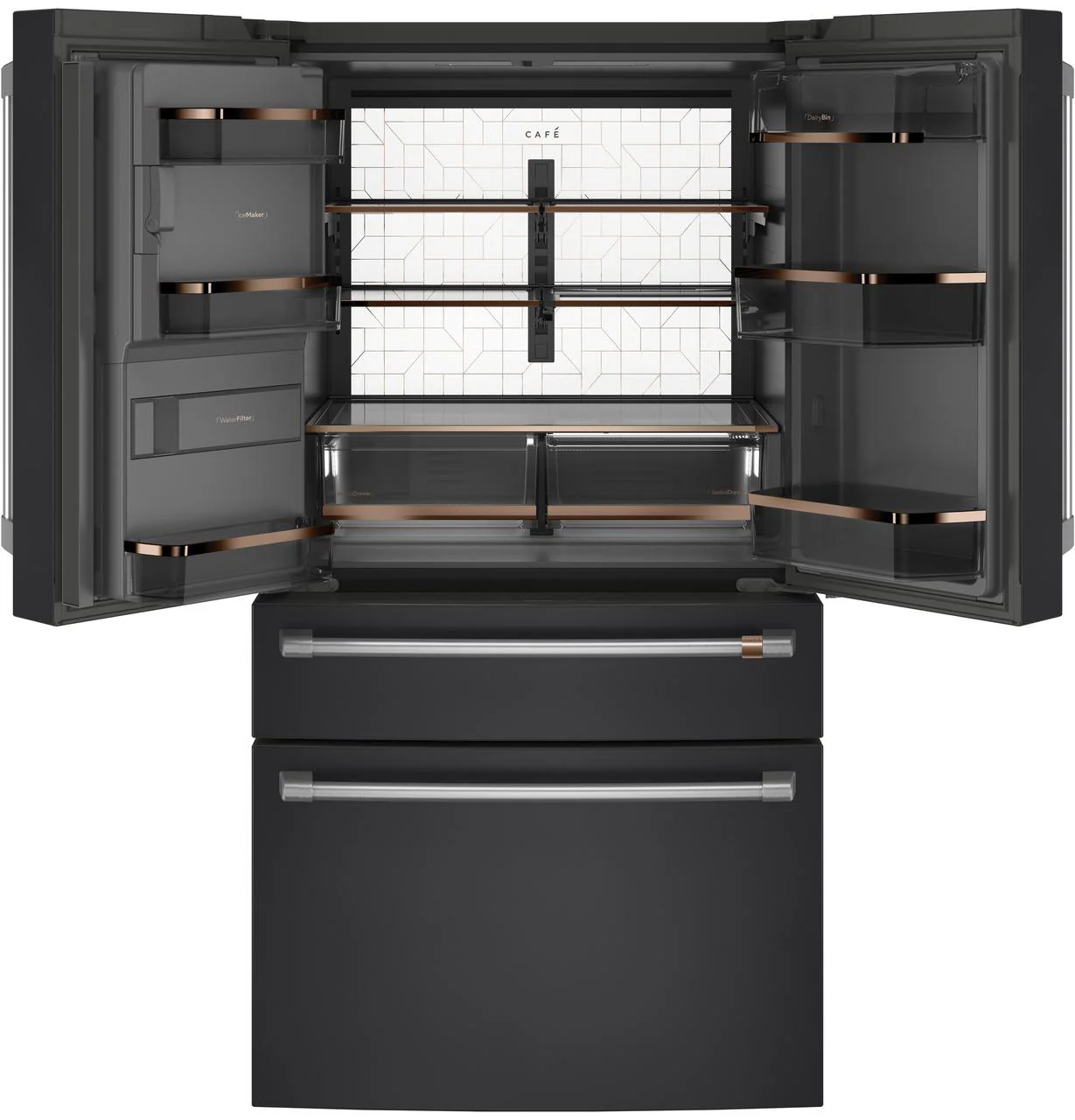 Cafe CVE28DP3ND1 CAF(EBACK)™ ENERGY STAR® 27.8 Cu. Ft. Smart 4-Door French-Door Refrigerator - Image 6