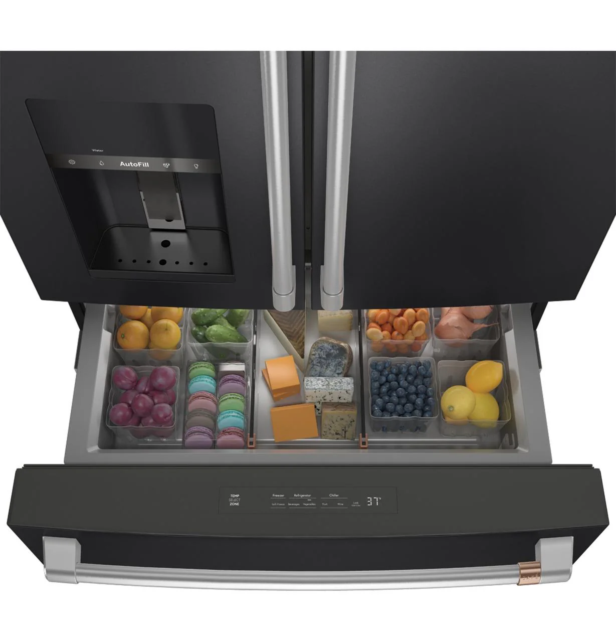 Cafe CVE28DP3ND1 CAF(EBACK)™ ENERGY STAR® 27.8 Cu. Ft. Smart 4-Door French-Door Refrigerator - Image 8