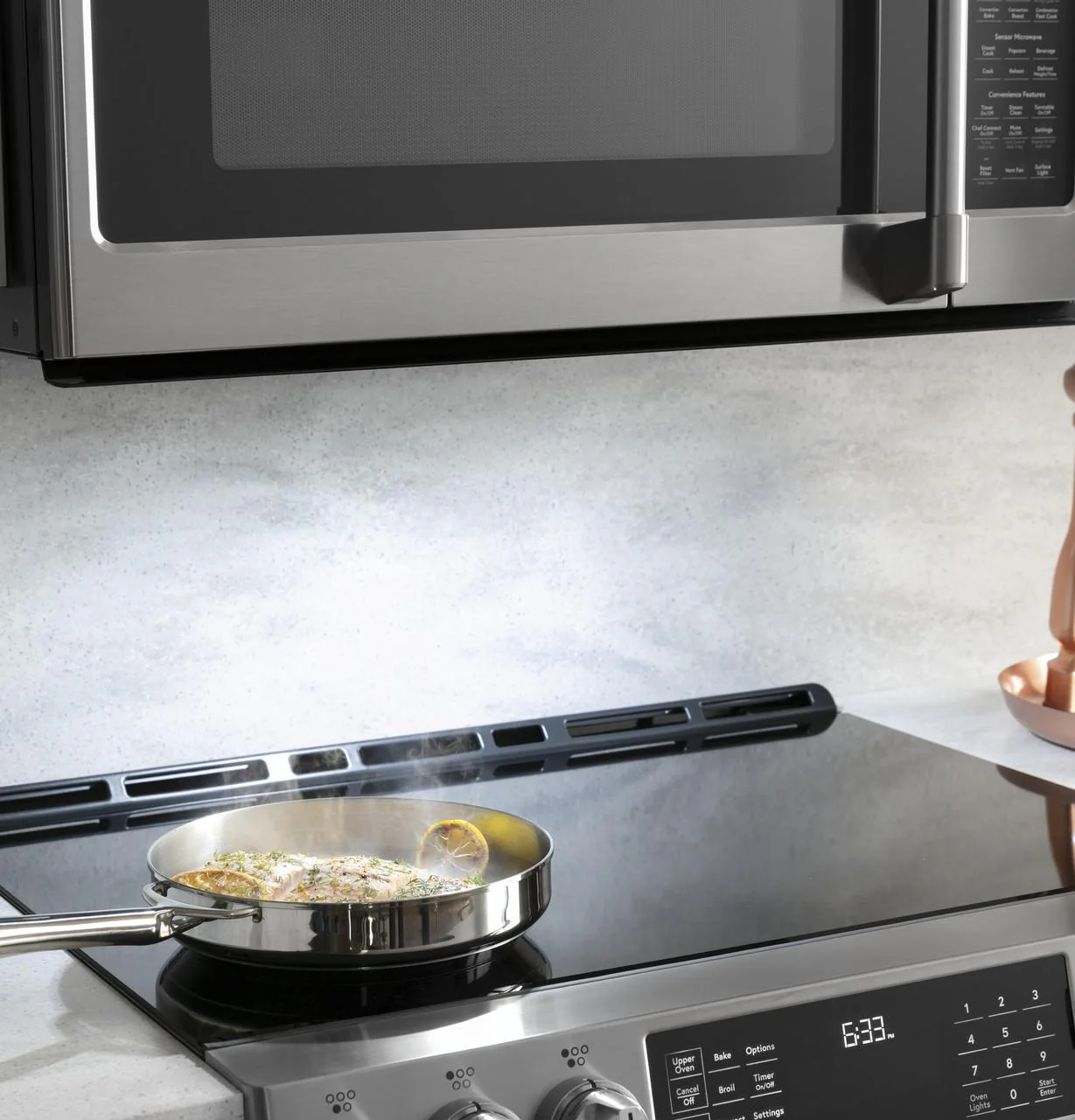 Cafe CVM521P2MS1 CAF(EBACK)™ 2.1 Cu. Ft. Over-the-Range Microwave Oven - Image 4