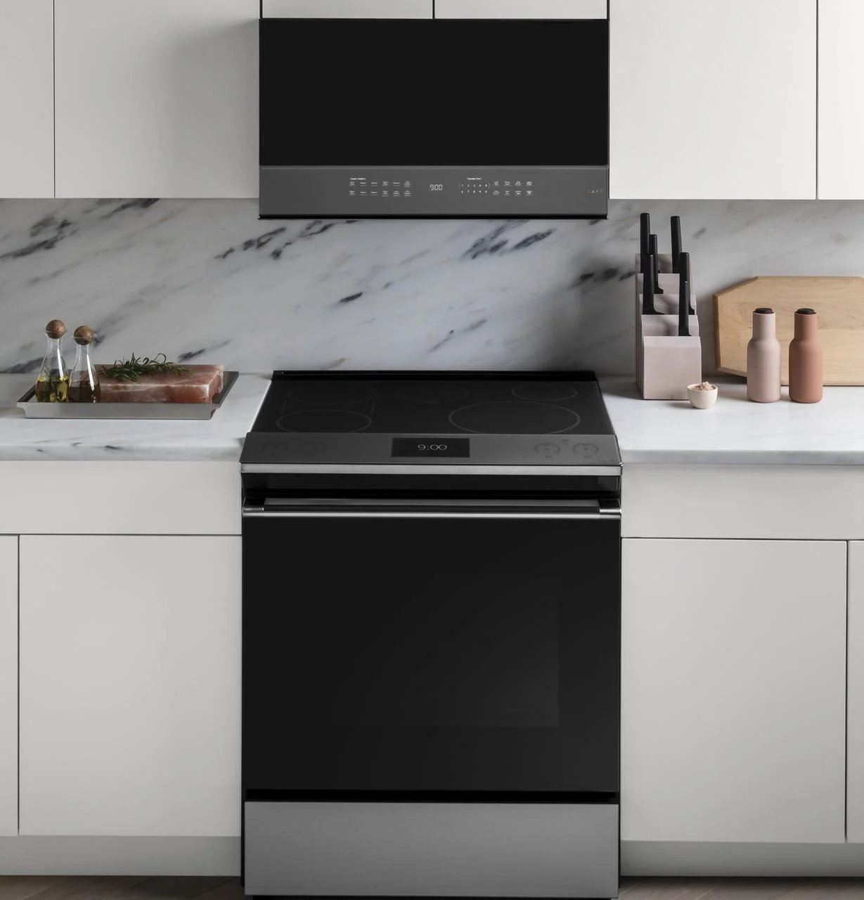 Cafe CVM721M2NS5 CAF(EBACK)™ 2.1 Cu. Ft. Smart Over-the-Range Microwave Oven in Platinum Glass - Image 3