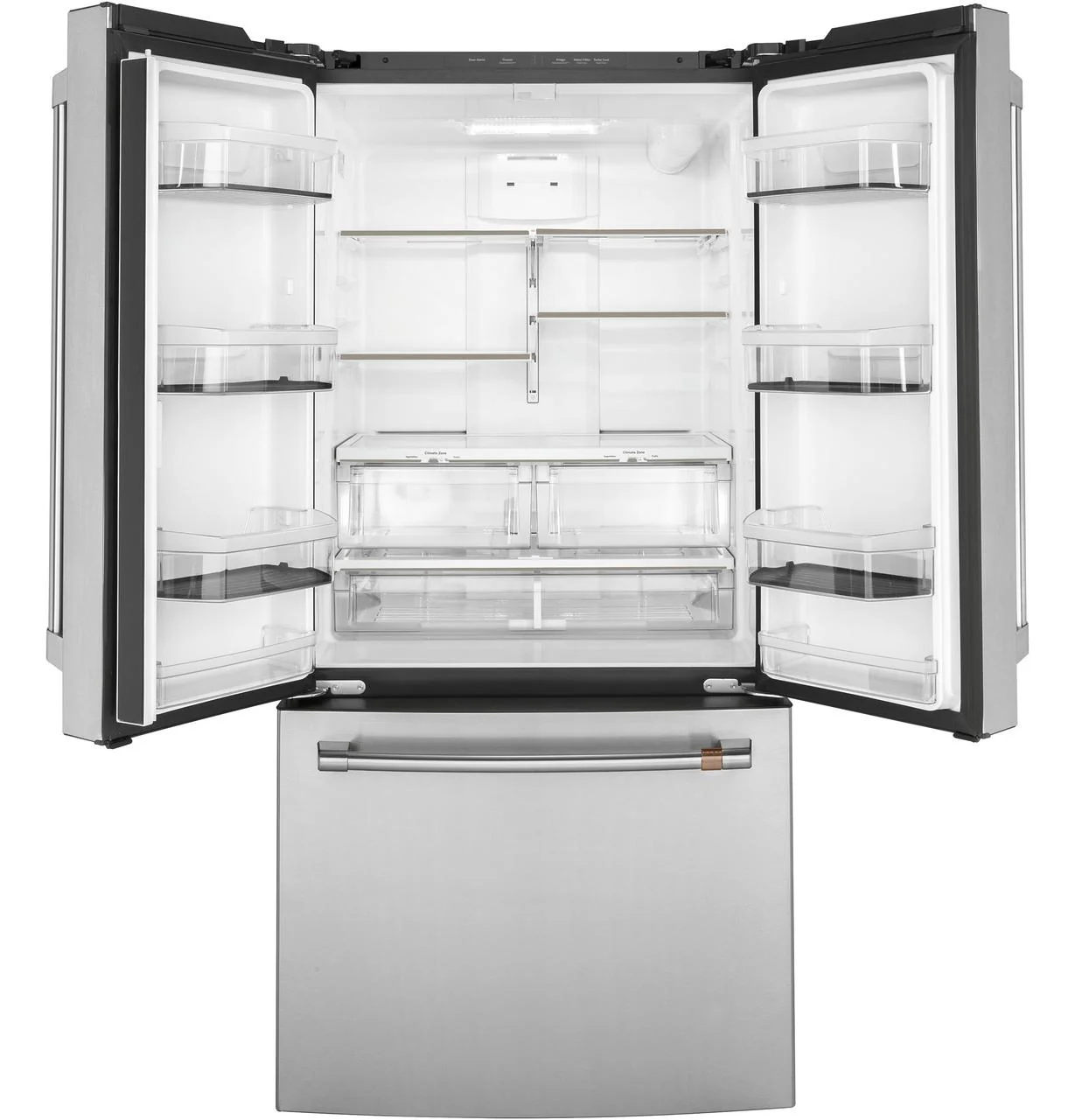 Cafe CWE19SP2NS1 CAF(EBACK)™ ENERGY STAR® 18.6 Cu. Ft. Counter-Depth French-Door Refrigerator - Image 3