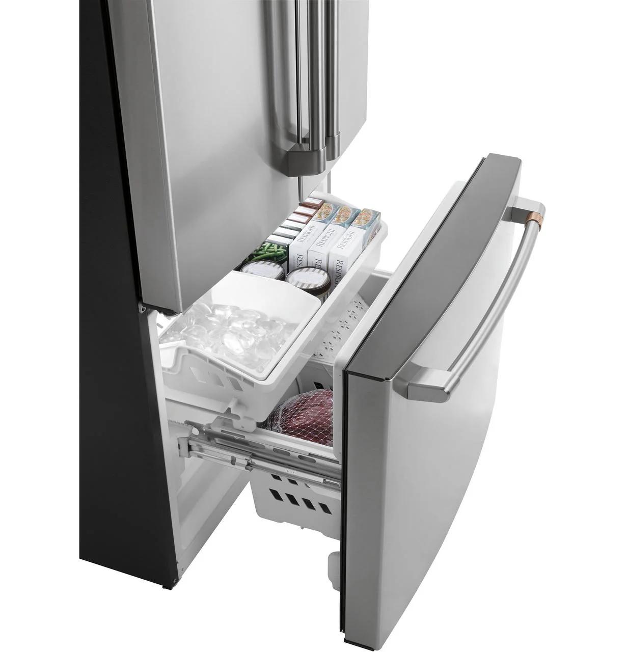 Cafe CWE19SP2NS1 CAF(EBACK)™ ENERGY STAR® 18.6 Cu. Ft. Counter-Depth French-Door Refrigerator - Image 5