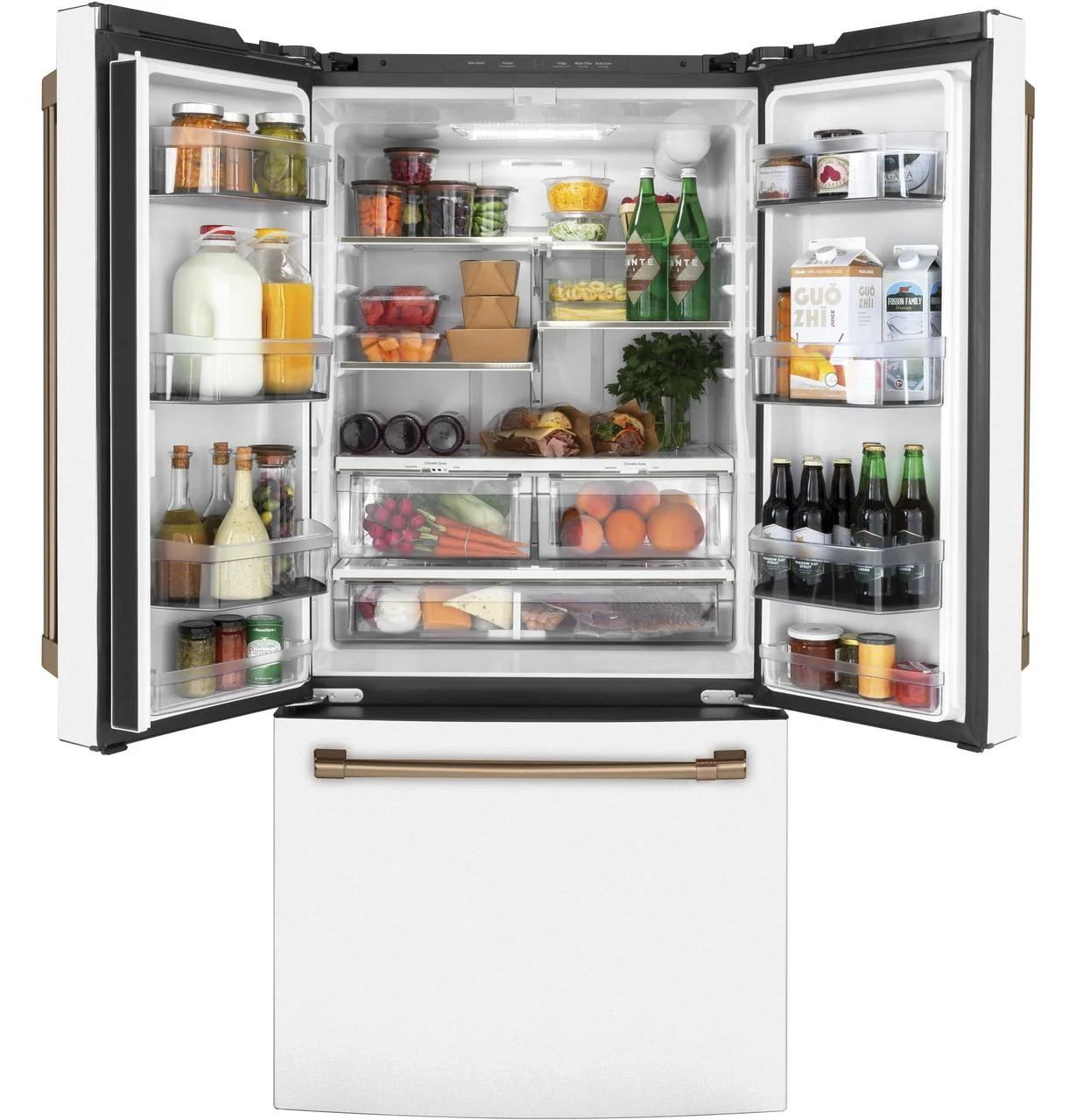 Cafe CWE19SP4NW2 CAF(EBACK)™ ENERGY STAR 18.6 Cu. Ft. Counter-Depth French-Door Refrigerator - Image 2