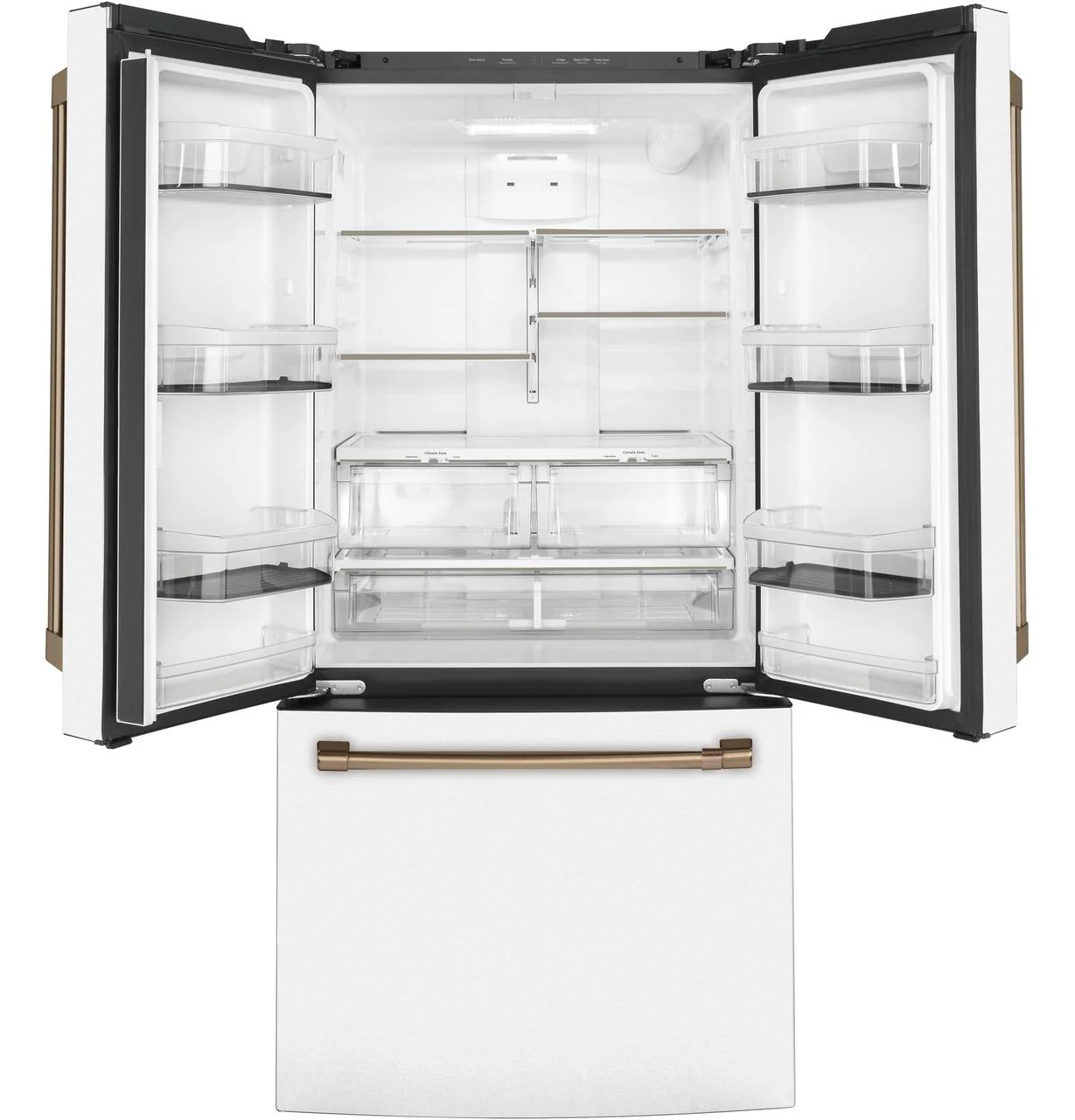 Cafe CWE19SP4NW2 CAF(EBACK)™ ENERGY STAR 18.6 Cu. Ft. Counter-Depth French-Door Refrigerator - Image 3