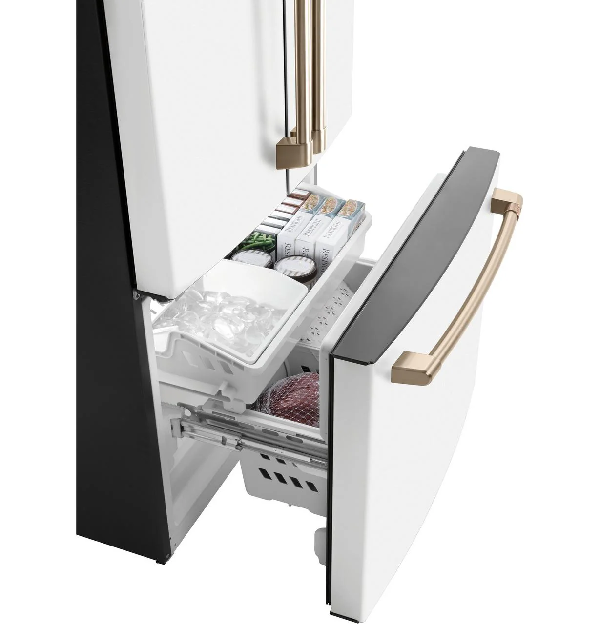 Cafe CWE19SP4NW2 CAF(EBACK)™ ENERGY STAR 18.6 Cu. Ft. Counter-Depth French-Door Refrigerator - Image 5