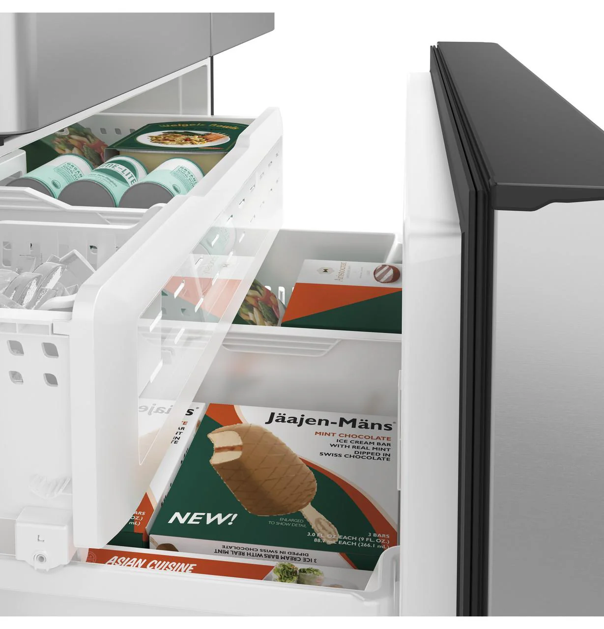 Cafe CWE23SP2MS1 CAF(EBACK)™ ENERGY STAR® 23.1 Cu. Ft. Smart Counter-Depth French-Door Refrigerator - Image 6