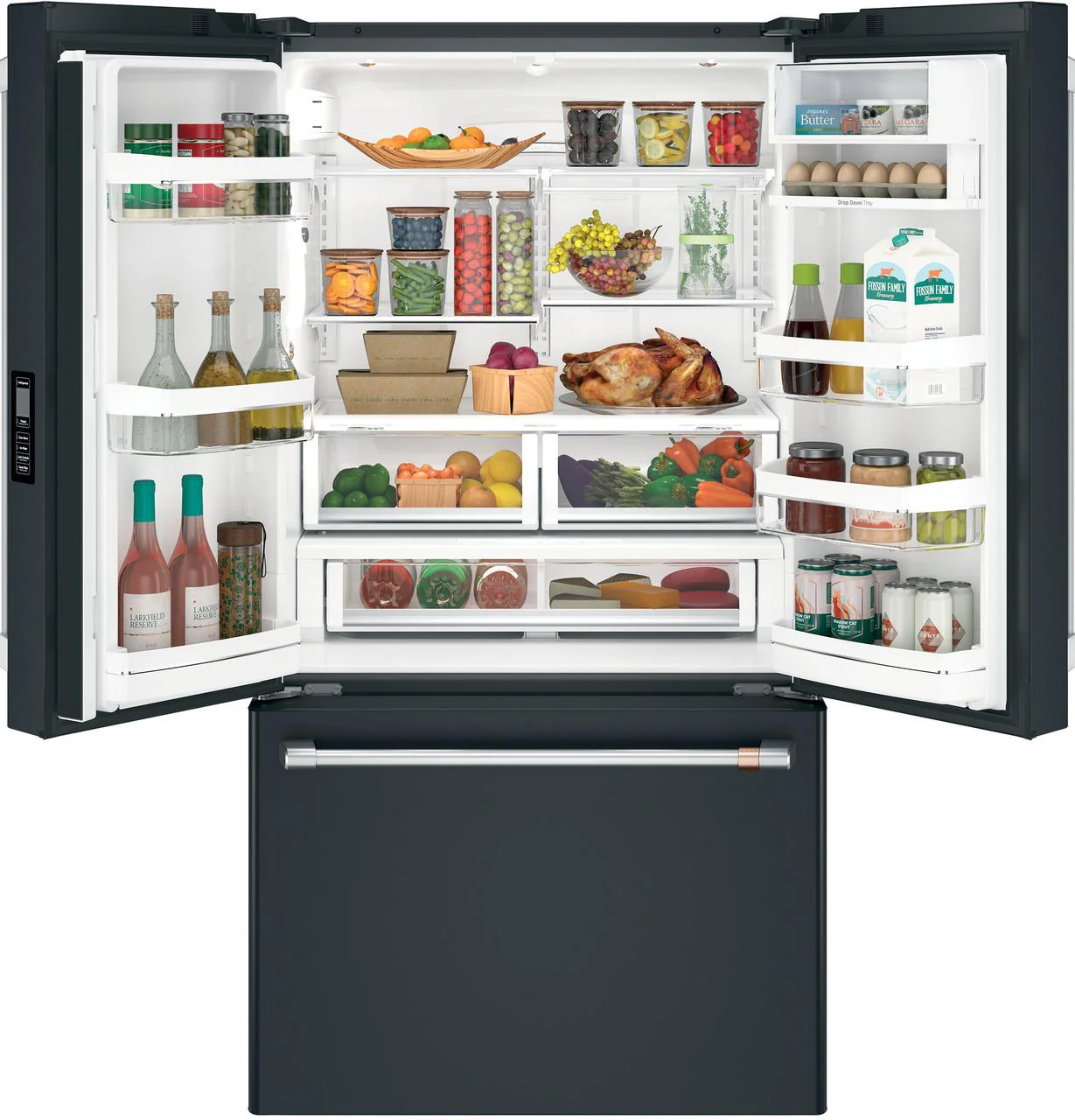 Cafe CWE23SP3MD1 CAF(EBACK)™ ENERGY STAR® 23.1 Cu. Ft. Smart Counter-Depth French-Door Refrigerator - Image 2