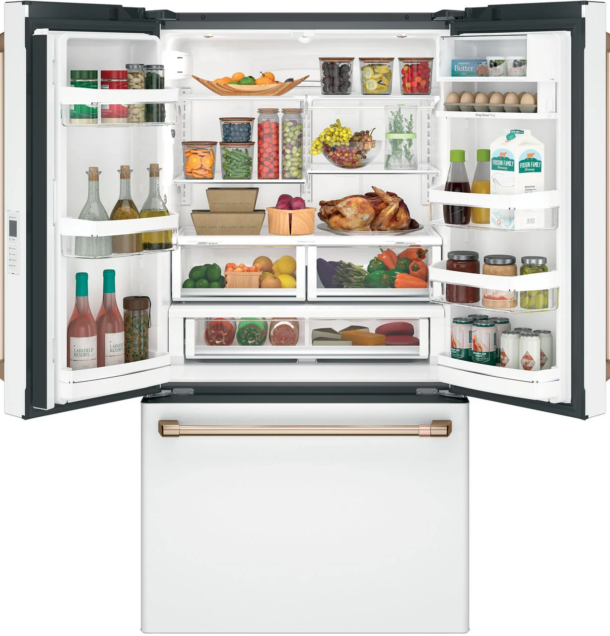 Cafe CWE23SP4MW2 CAF(EBACK)™ ENERGY STAR® 23.1 Cu. Ft. Smart Counter-Depth French-Door Refrigerator - Image 2