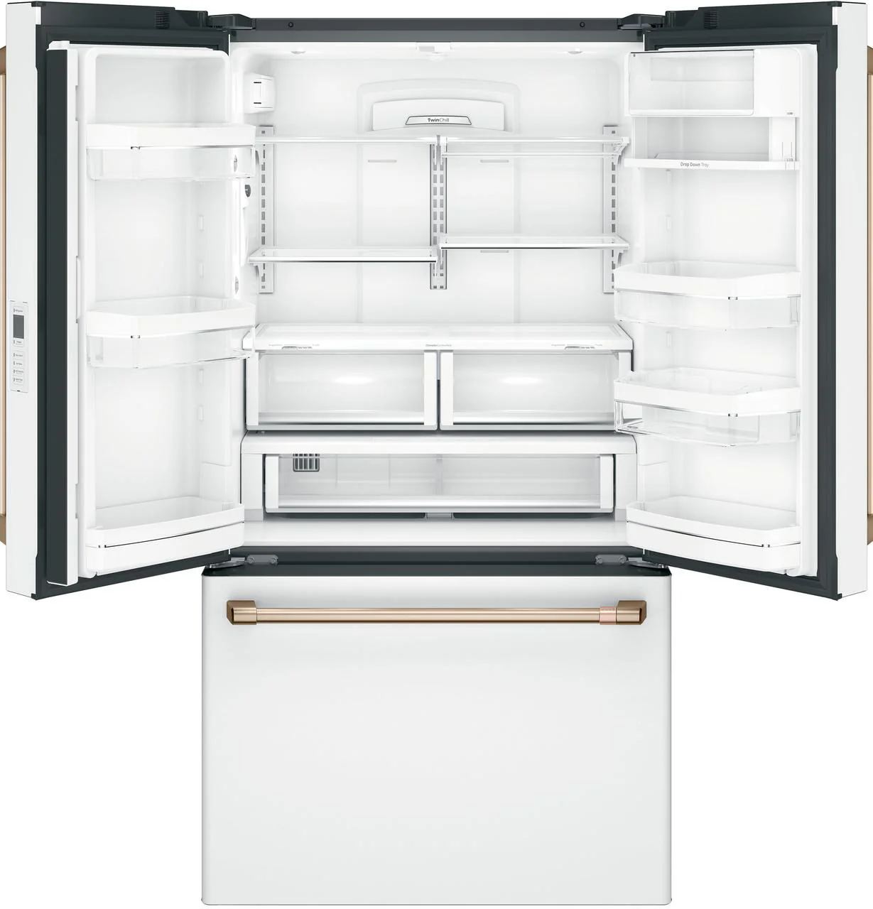 Cafe CWE23SP4MW2 CAF(EBACK)™ ENERGY STAR® 23.1 Cu. Ft. Smart Counter-Depth French-Door Refrigerator - Image 3