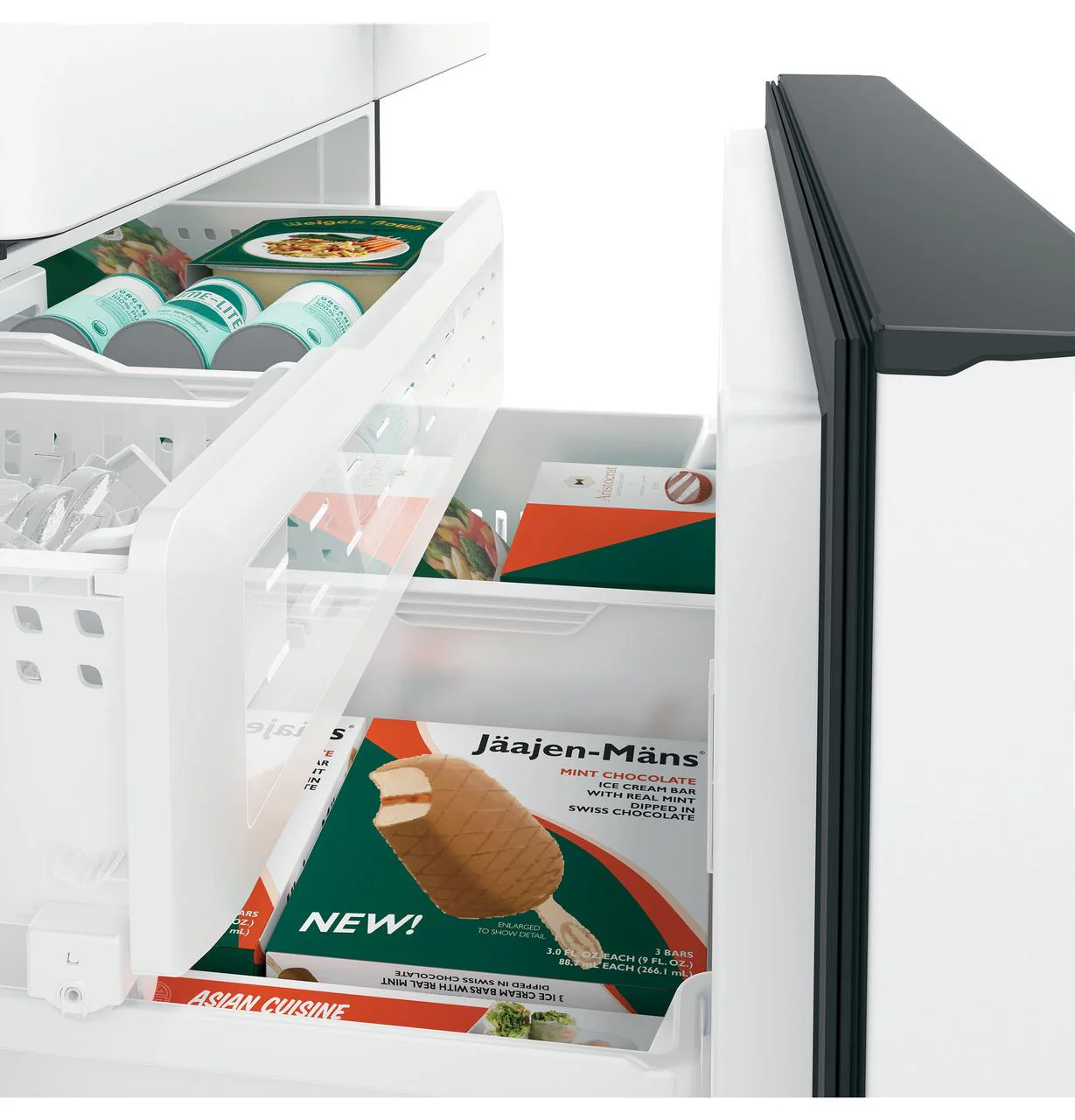 Cafe CWE23SP4MW2 CAF(EBACK)™ ENERGY STAR® 23.1 Cu. Ft. Smart Counter-Depth French-Door Refrigerator - Image 5
