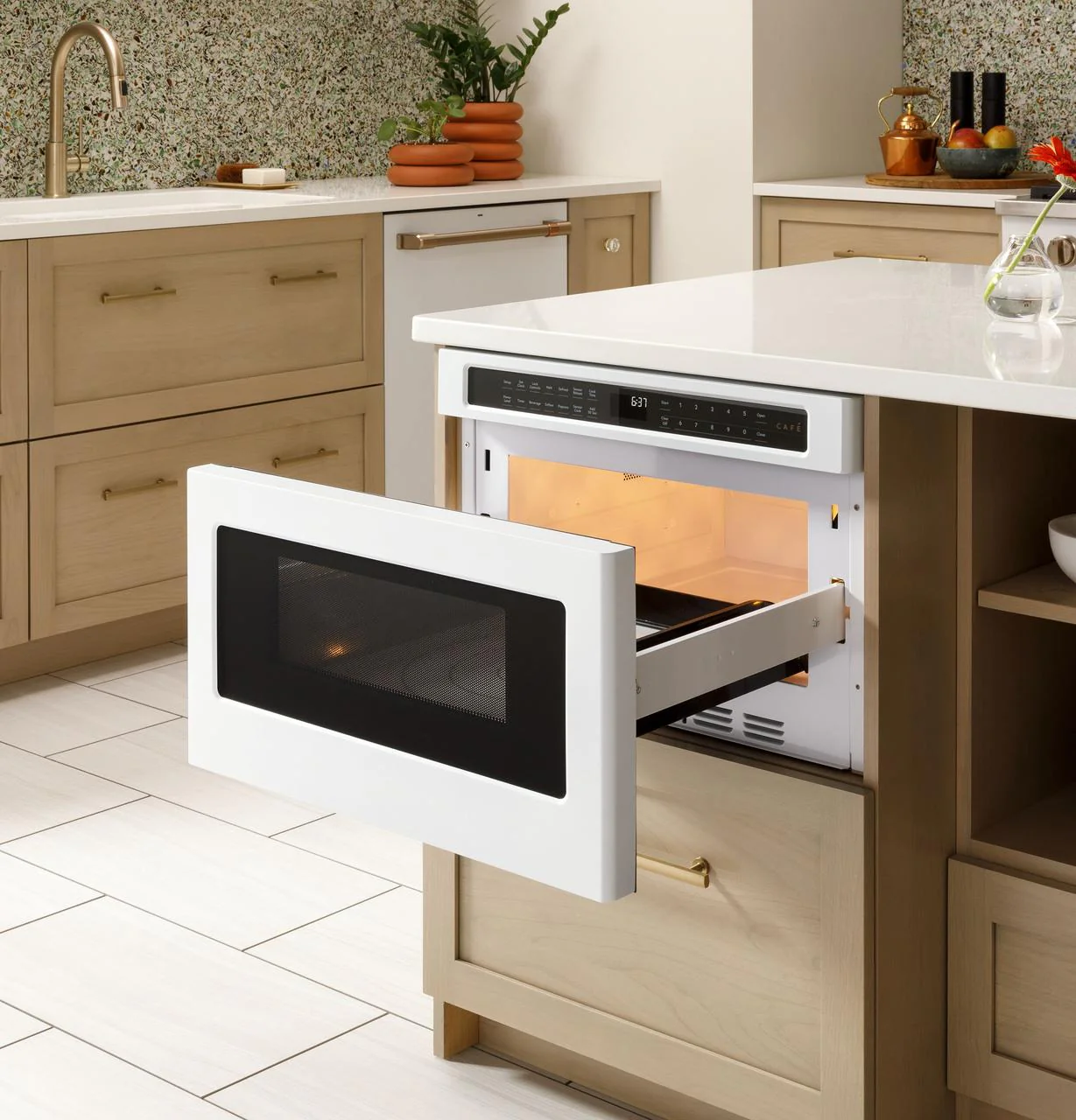 Cafe CWL112P2RS1 CAF(EBACK)™ Built-In Microwave Drawer Oven - Image 12