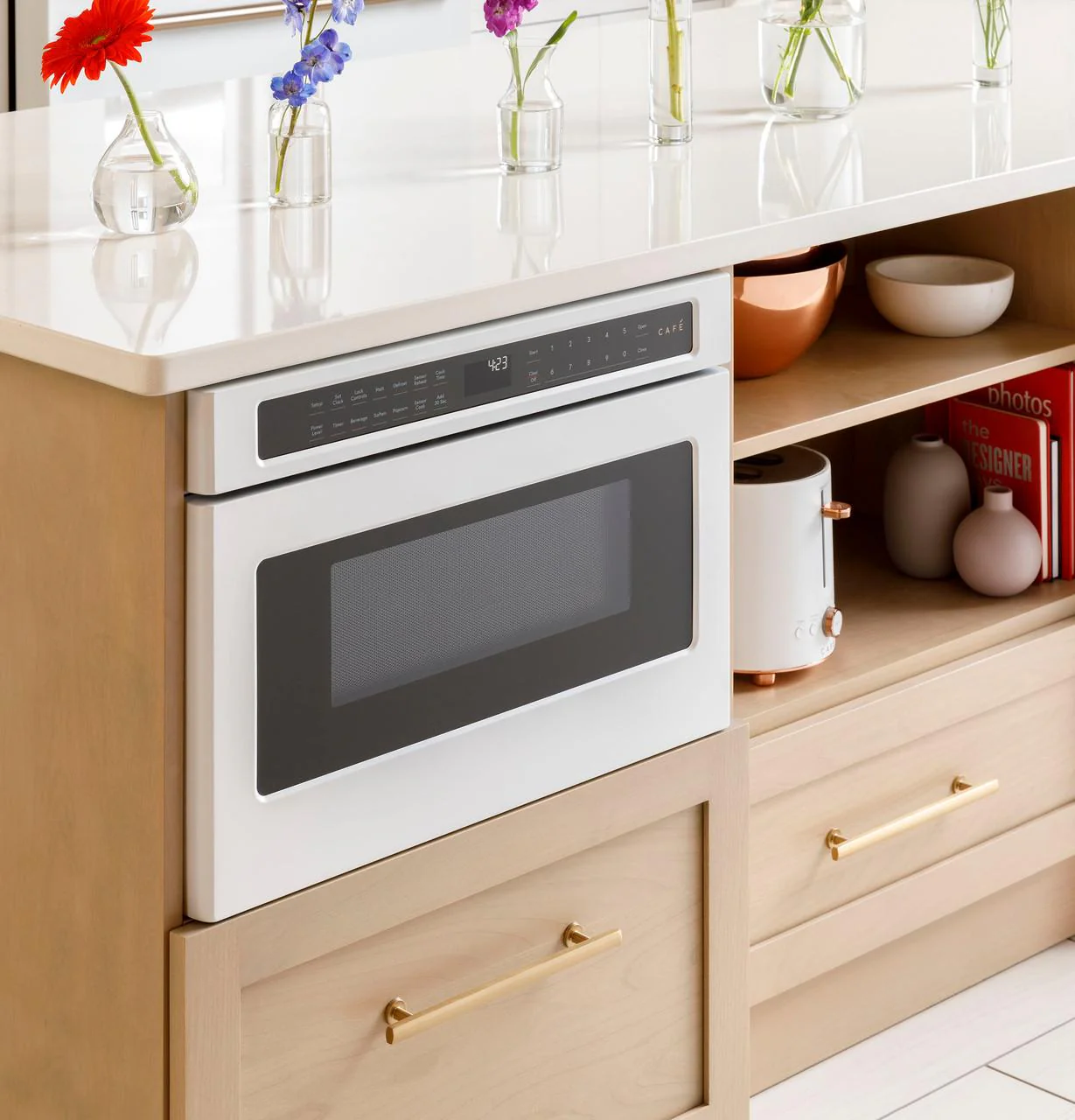 Cafe CWL112P4RW5 CAF(EBACK)™ Built-In Microwave Drawer Oven - Image 11