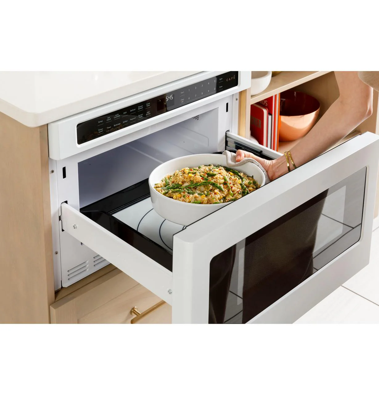 Cafe CWL112P4RW5 CAF(EBACK)™ Built-In Microwave Drawer Oven - Image 7