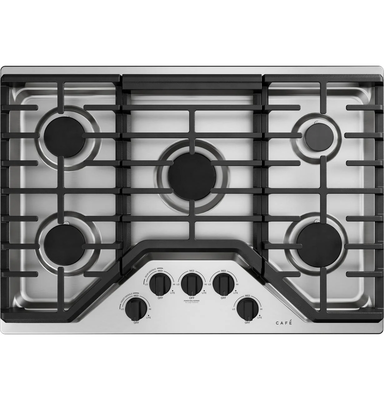 Cafe CXCG1K0PMFB CAF(EBACK)™ 5 Gas Cooktop Knobs - Flat Black - Image 2