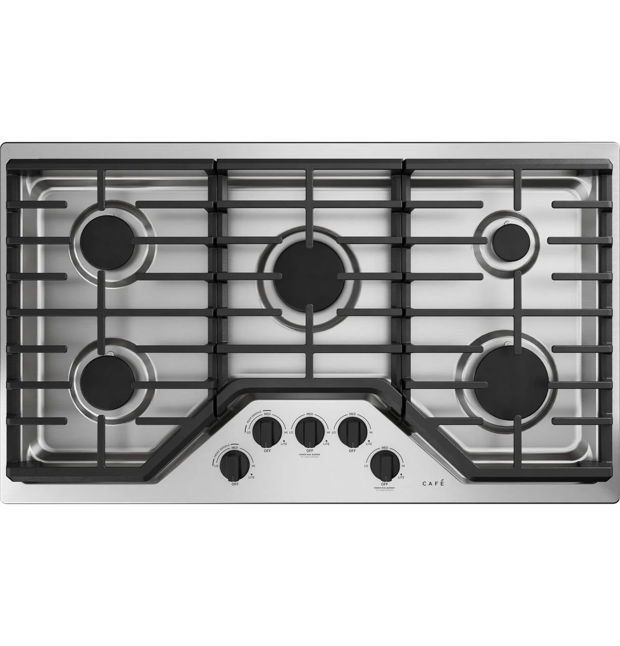 Cafe CXCG1K0PMFB CAF(EBACK)™ 5 Gas Cooktop Knobs - Flat Black - Image 3