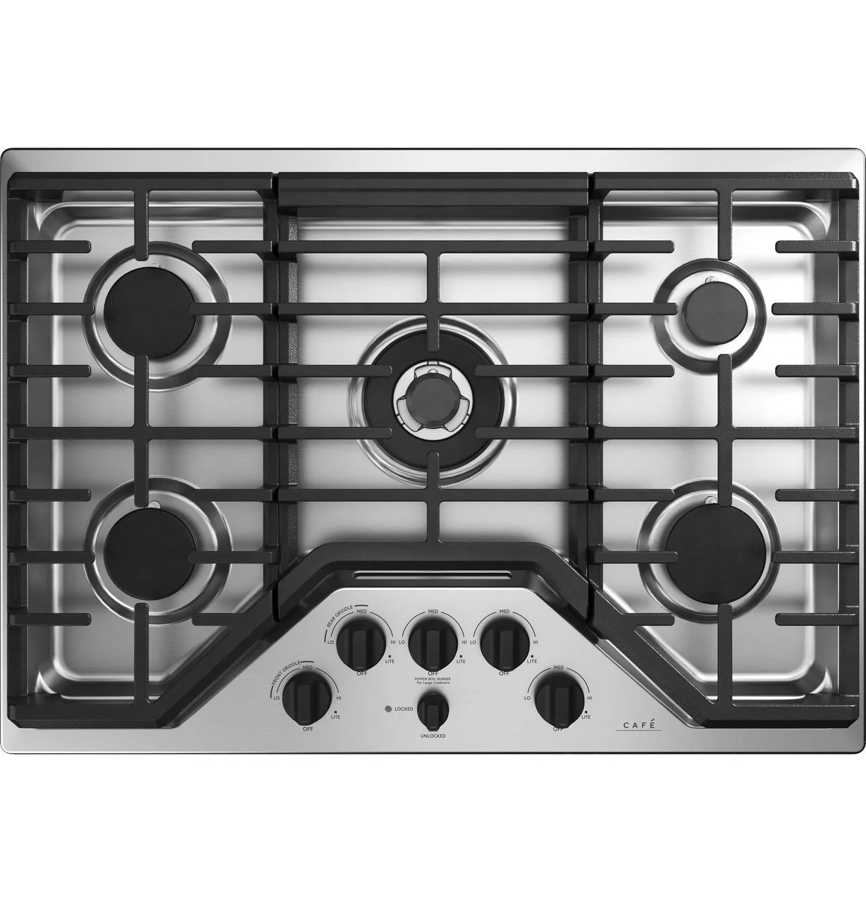 Cafe CXCG1K0PMFB CAF(EBACK)™ 5 Gas Cooktop Knobs - Flat Black - Image 5