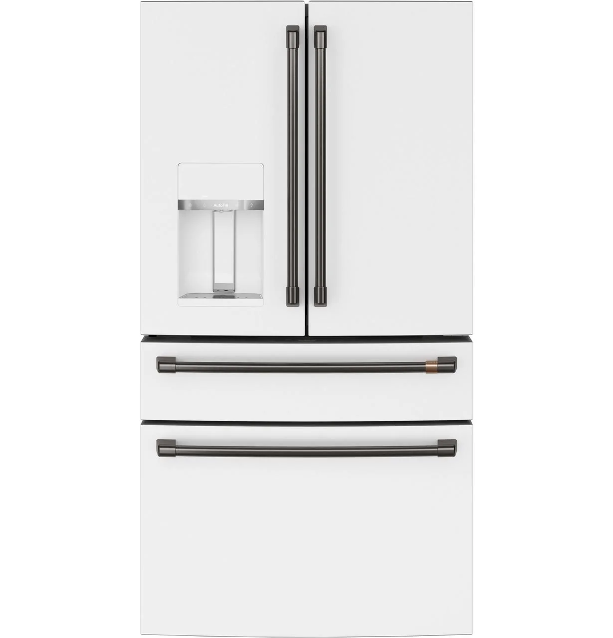 Cafe CXE22DP4PW2 CAF(EBACK)™ ENERGY STAR 22.3 Cu. Ft. Smart Counter-Depth 4-Door French-Door Refrigerator - Image 12
