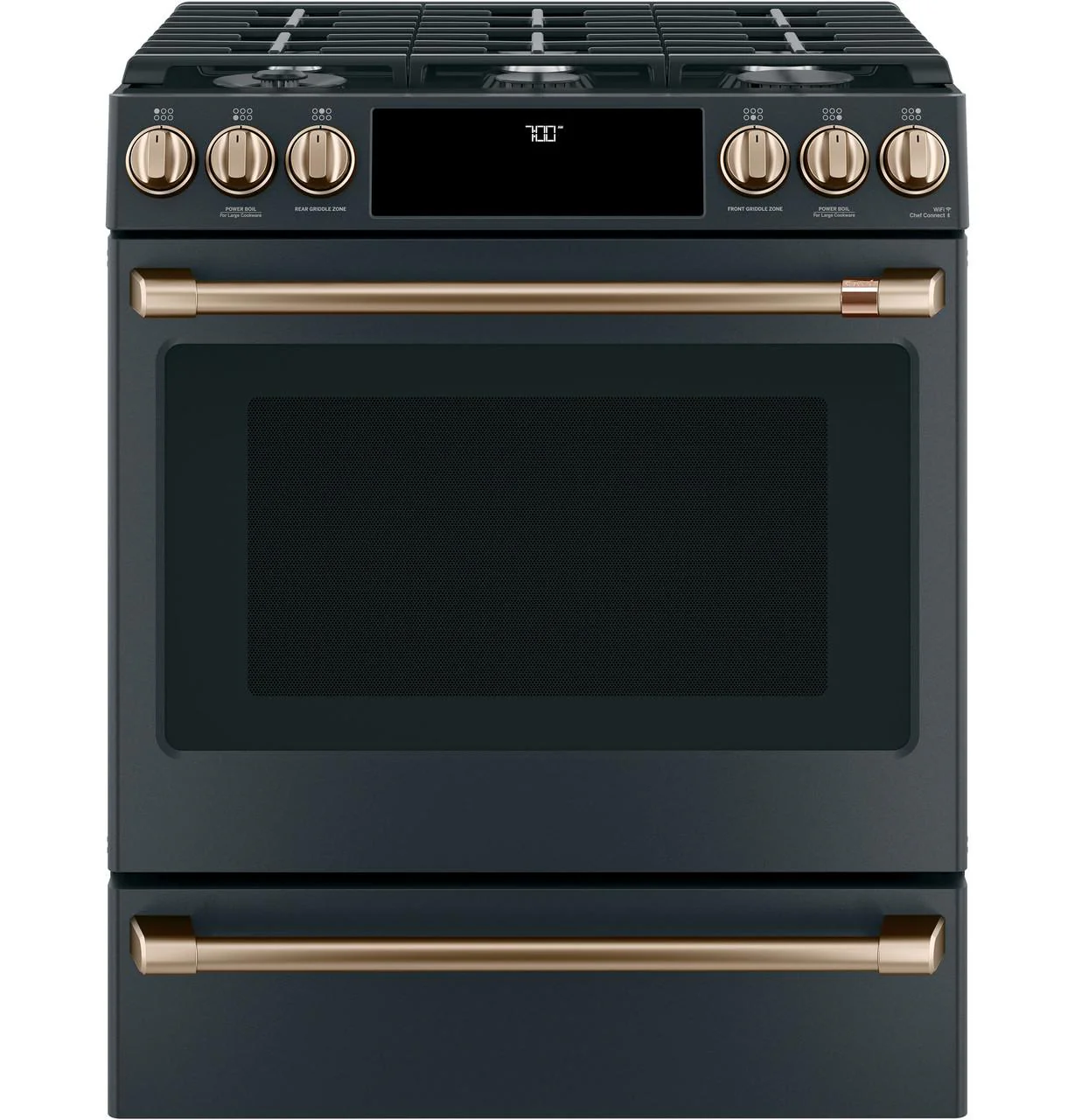 Cafe CXFCGHKPMBZ CAF(EBACK)™ Front Control Gas Knobs and Handles - Brushed Bronze - Image 2