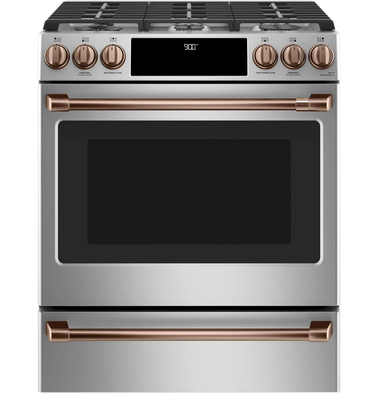 Cafe CXFCGHKPMCU CAF(EBACK)™ Front Control Gas Knobs and Handles - Brushed Copper - Image 10