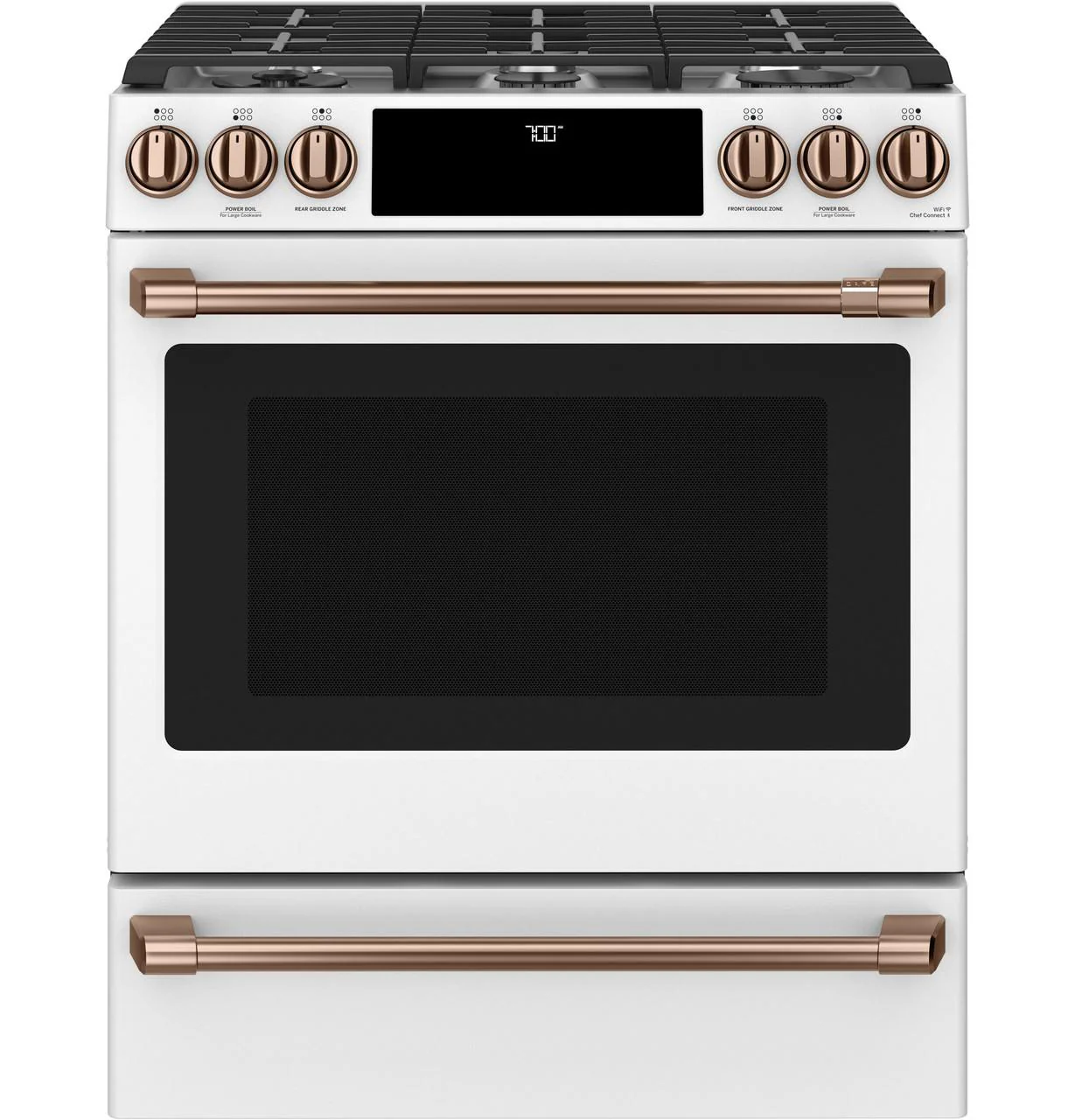 Cafe CXFCGHKPMCU CAF(EBACK)™ Front Control Gas Knobs and Handles - Brushed Copper - Image 12
