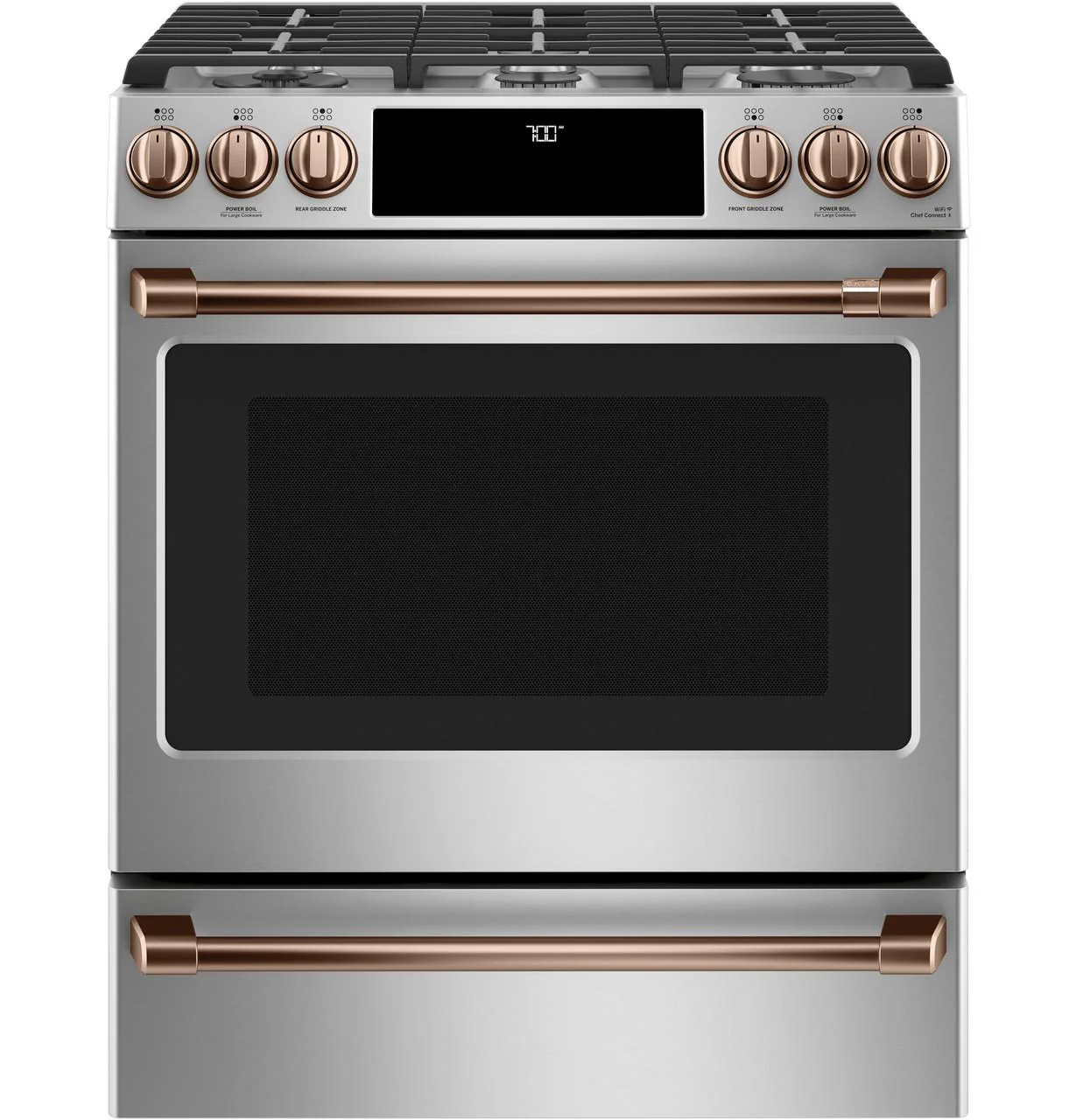 Cafe CXFCGHKPMCU CAF(EBACK)™ Front Control Gas Knobs and Handles - Brushed Copper - Image 8