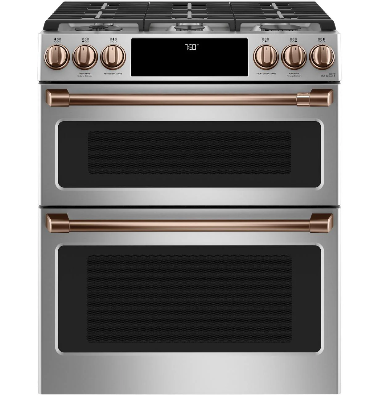 Cafe CXFCGHKPMCU CAF(EBACK)™ Front Control Gas Knobs and Handles - Brushed Copper - Image 9