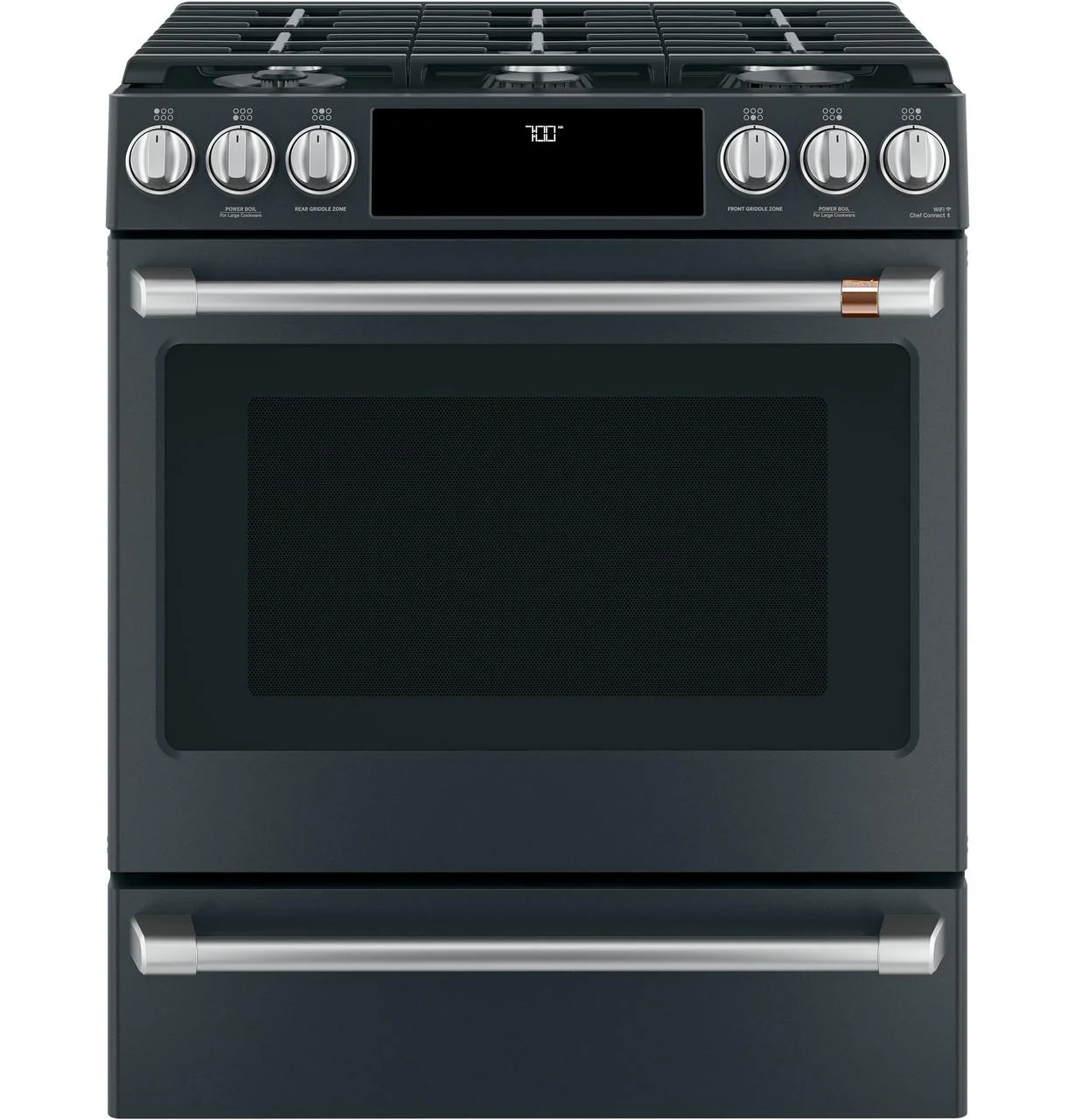 Cafe CXFCGHKPMSS CAF(EBACK)™ Front Control Gas Knobs and Handles - Brushed Stainless - Image 2