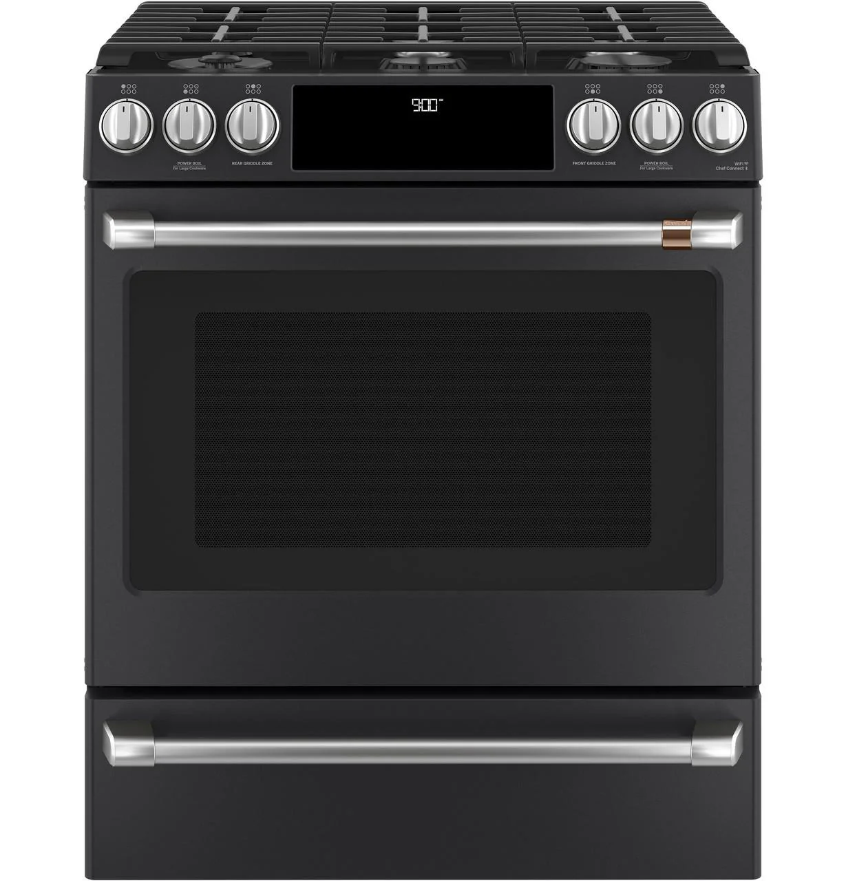 Cafe CXFCGHKPMSS CAF(EBACK)™ Front Control Gas Knobs and Handles - Brushed Stainless - Image 3