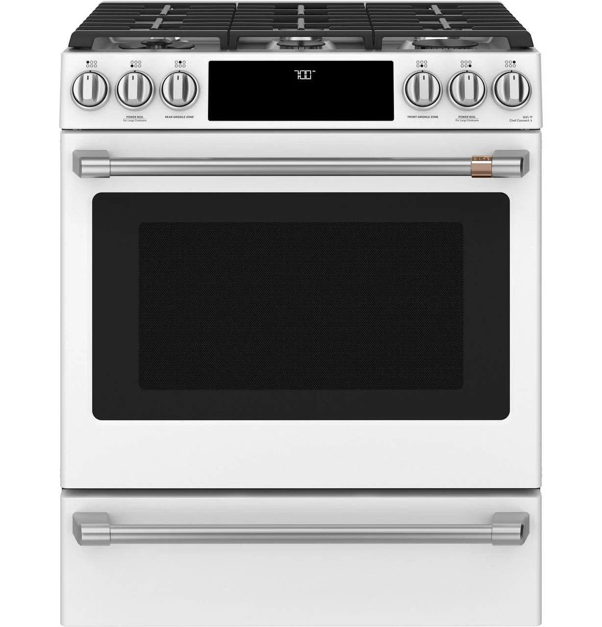 Cafe CXFCGHKPMSS CAF(EBACK)™ Front Control Gas Knobs and Handles - Brushed Stainless - Image 8
