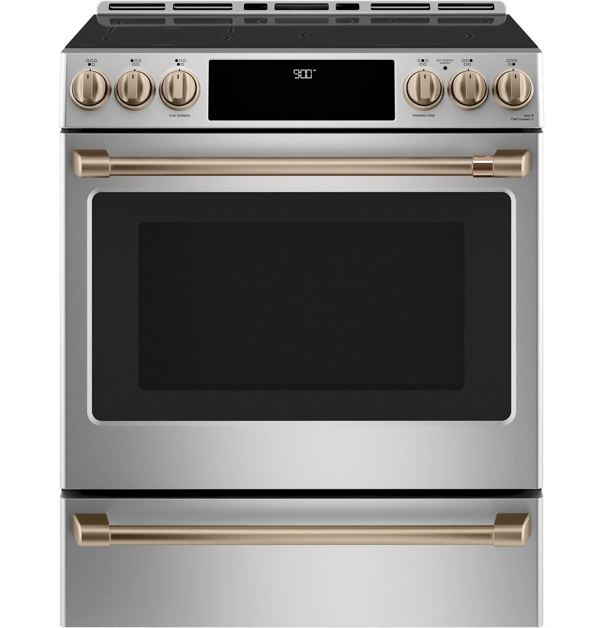Cafe CXFCHHKPMBZ CAF(EBACK)™ Front Control Induction Knobs and Handles - Brushed Bronze - Image 5