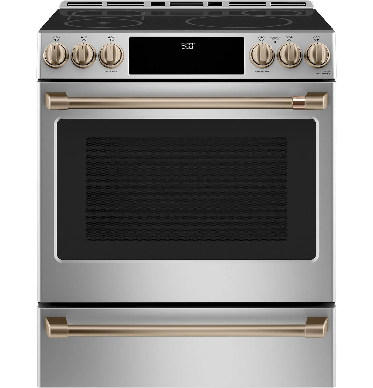 Cafe CXFCHHKPMBZ CAF(EBACK)™ Front Control Induction Knobs and Handles - Brushed Bronze - Image 7