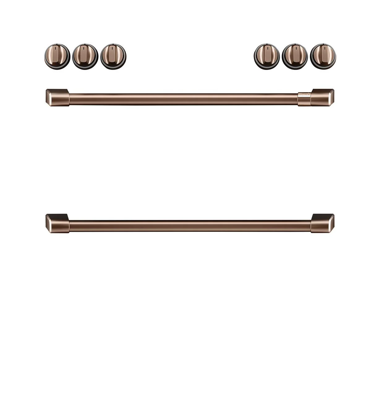 Cafe CXFCHHKPMCU CAF(EBACK)™ Front Control Induction Knobs and Handles - Brushed Copper