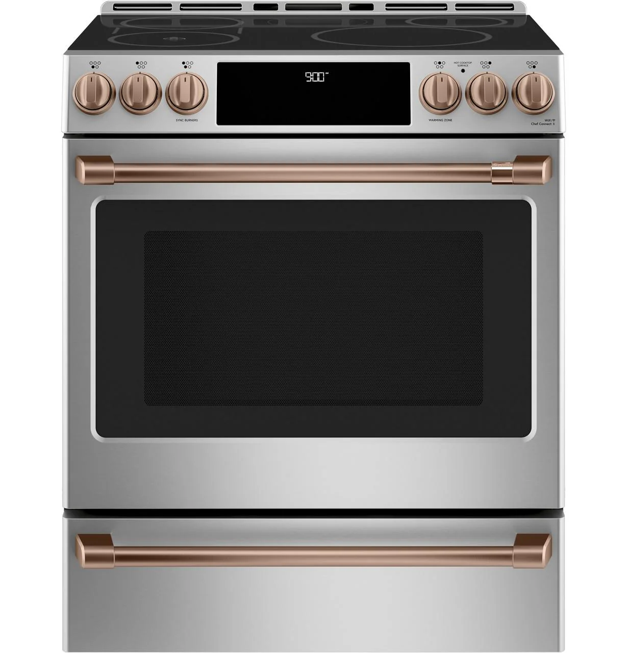 Cafe CXFCHHKPMCU CAF(EBACK)™ Front Control Induction Knobs and Handles - Brushed Copper - Image 8