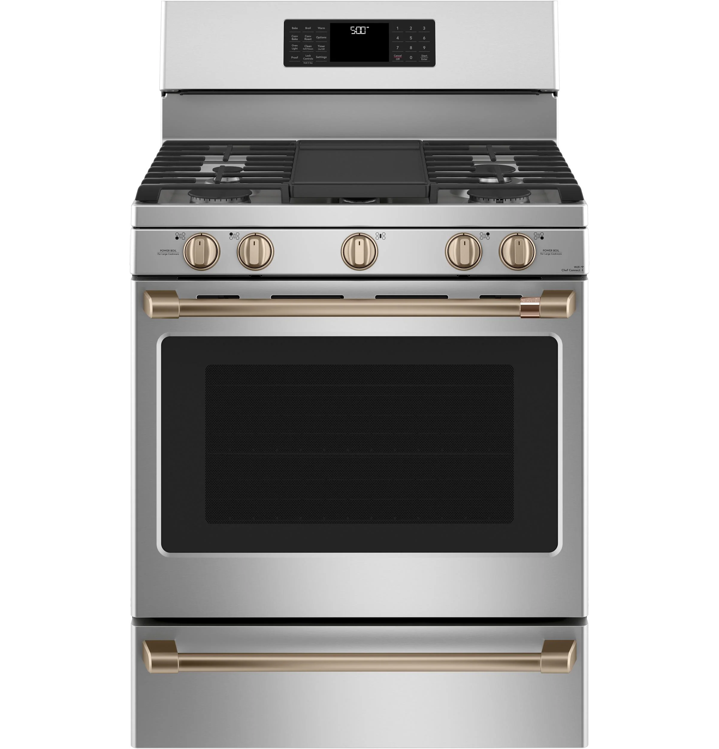 Cafe CXFSGHKPMBZ CAF(EBACK)™ Freestanding Gas Knobs and Handles - Brushed Bronze - Image 4