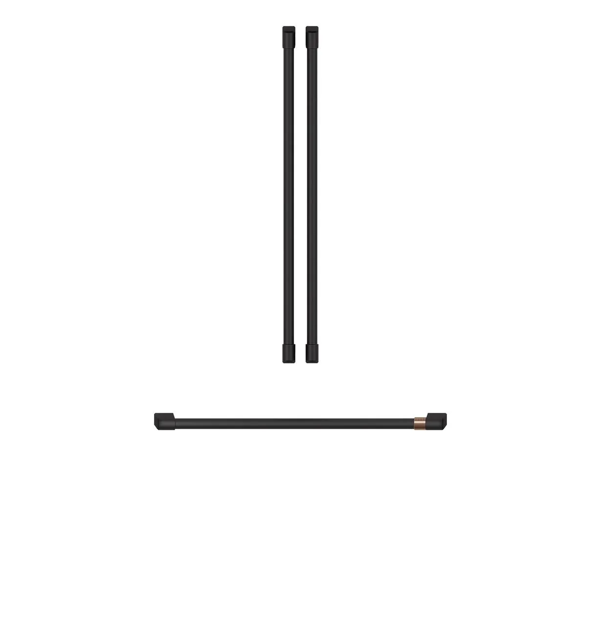 Cafe CXLB3H3PMFB CAF(EBACK)™ Refrigeration Handle Kit - Flat Black