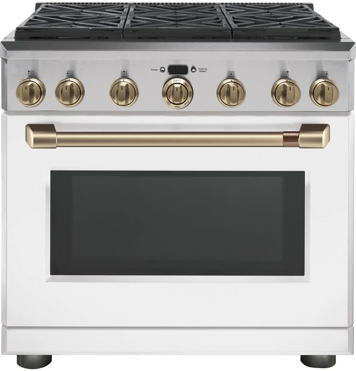 Cafe CXPR6HKPMBZ CAF(EBACK)™ 36" Brushed Bronze Handle & Knob Set for Pro Range and Rangetop - Image 2