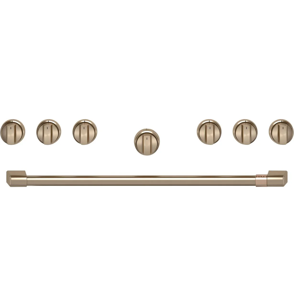 Cafe CXPR6HKPTBZ CAF(EBACK)™ 36" Brushed Bronze Handle & Knob Set for Pro Range and Rangetop