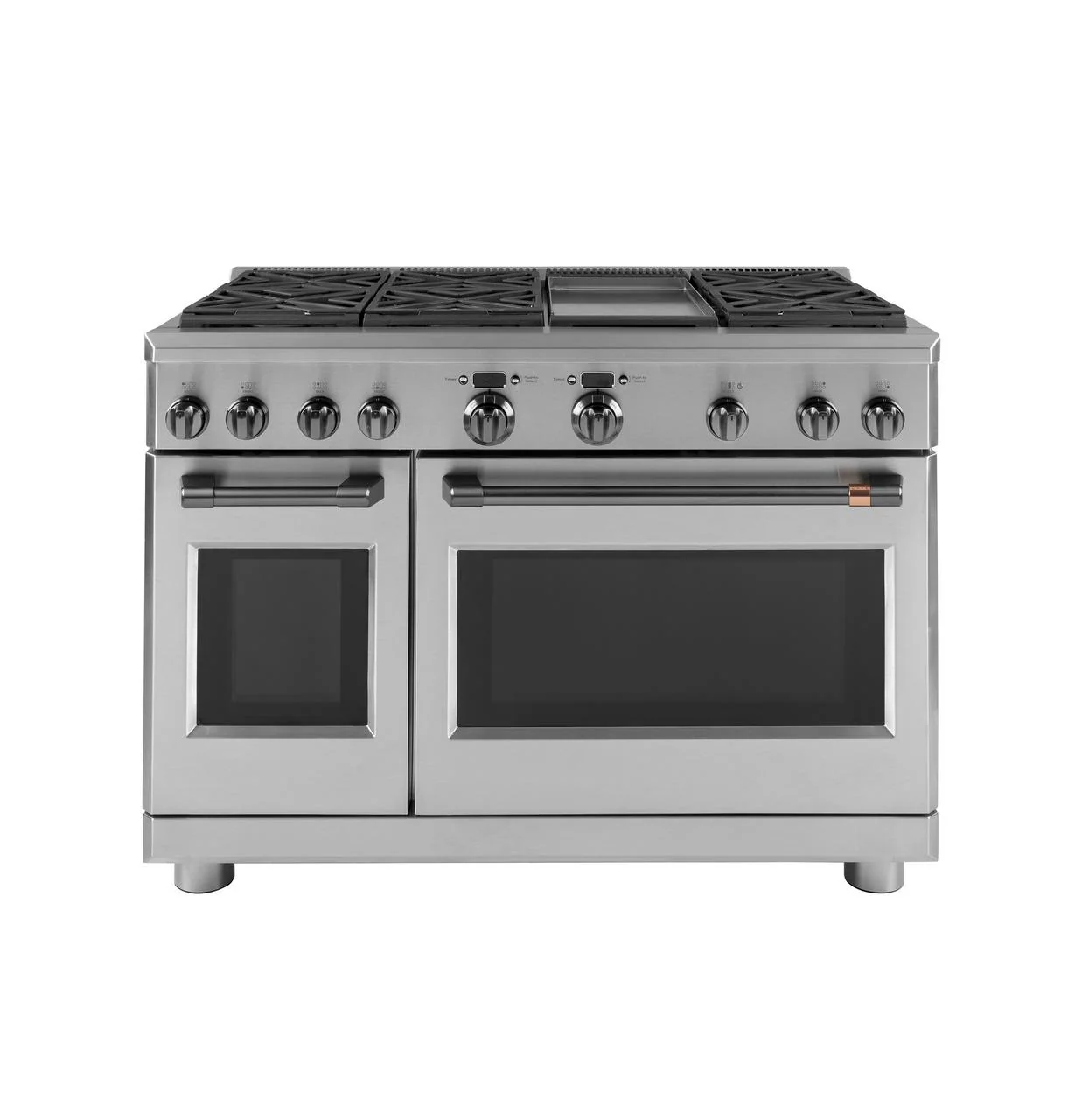 Cafe CXPR8HKPMBT CAF(EBACK)™ 48" Brushed Black Handle & Knob Set for Pro Range and Rangetop - Image 2