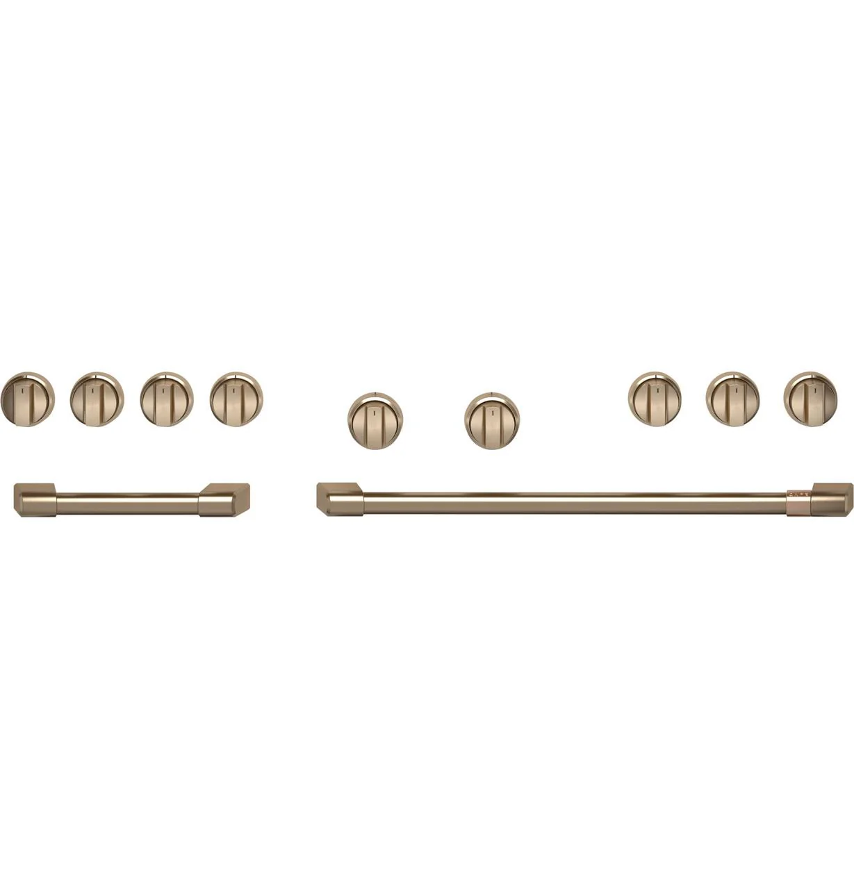 Cafe CXPR8HKPTBZ CAF(EBACK)™ 48" Brushed Bronze Handle & Knob Set for Pro Range and Rangetop