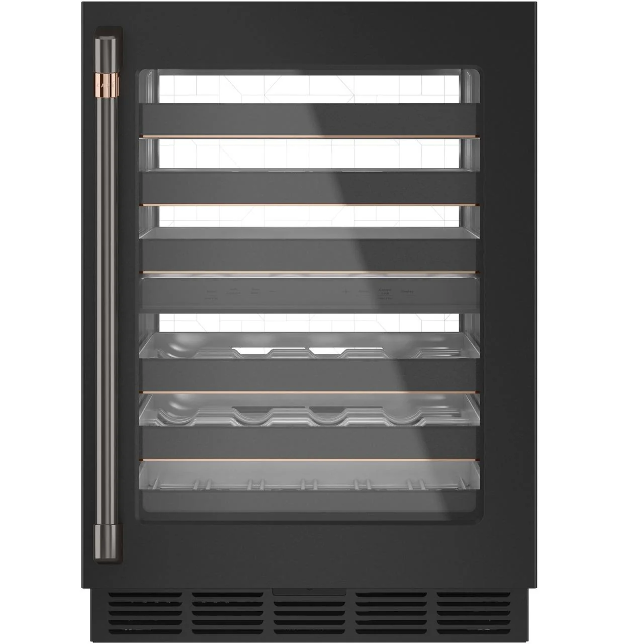 Cafe CXQW1H1PPBT CAF(EBACK)™ Undercounter Handle Kit - Brushed Black - Image 5